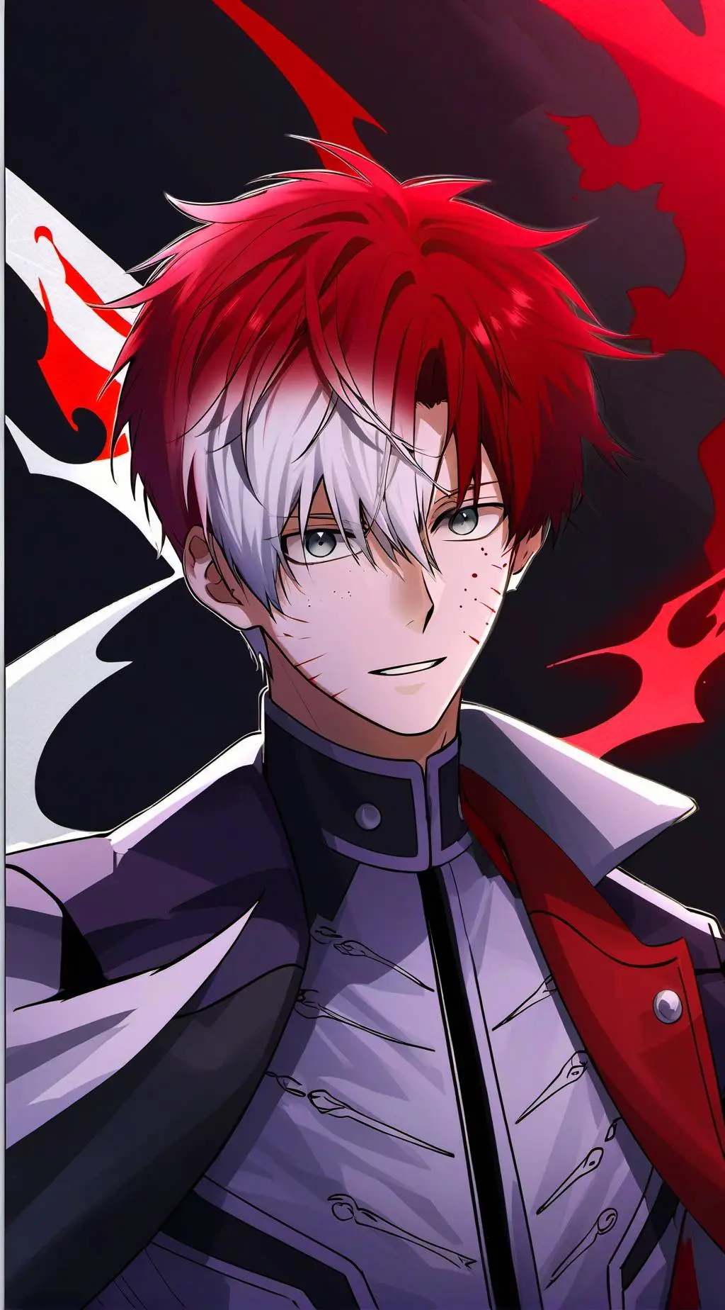 ai character: Shoto Todoroki background