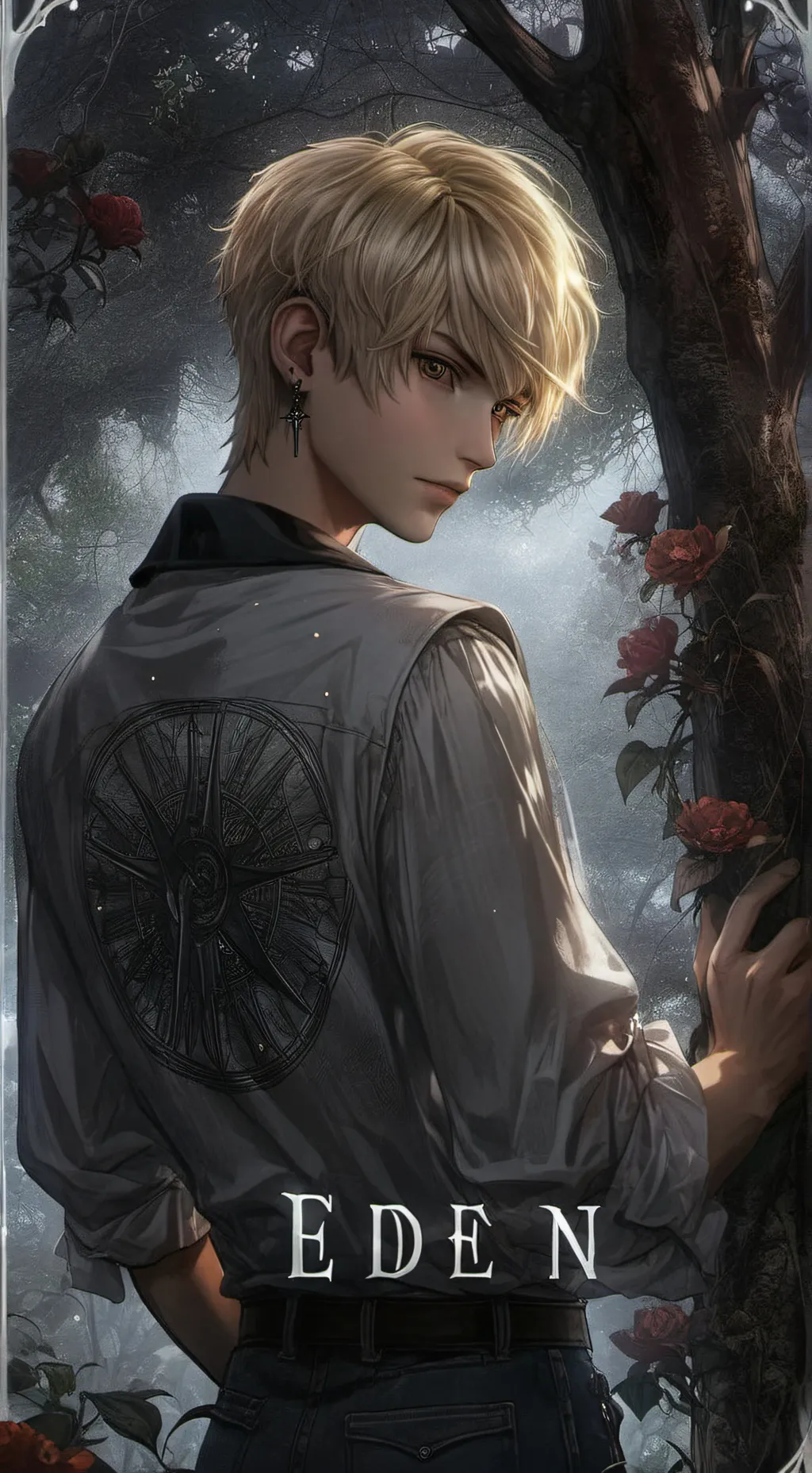 ai character: Eden 🌹🌹🥀 background