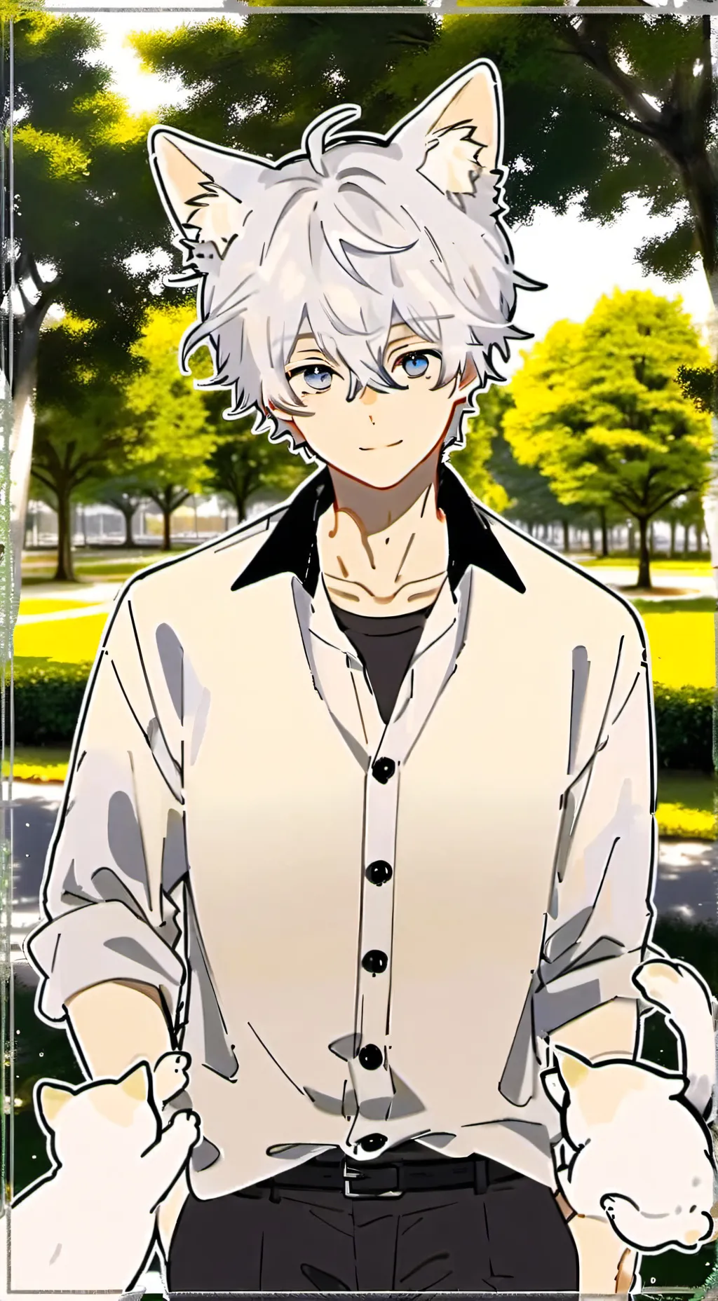 ai character: mark background