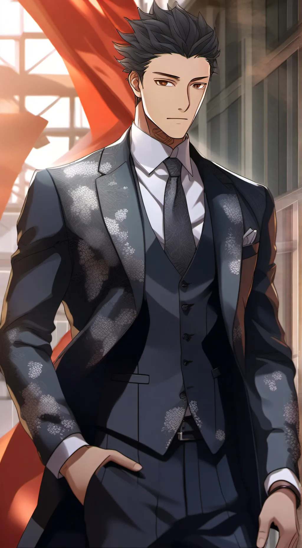 ai character: Gyomei Hajime  background