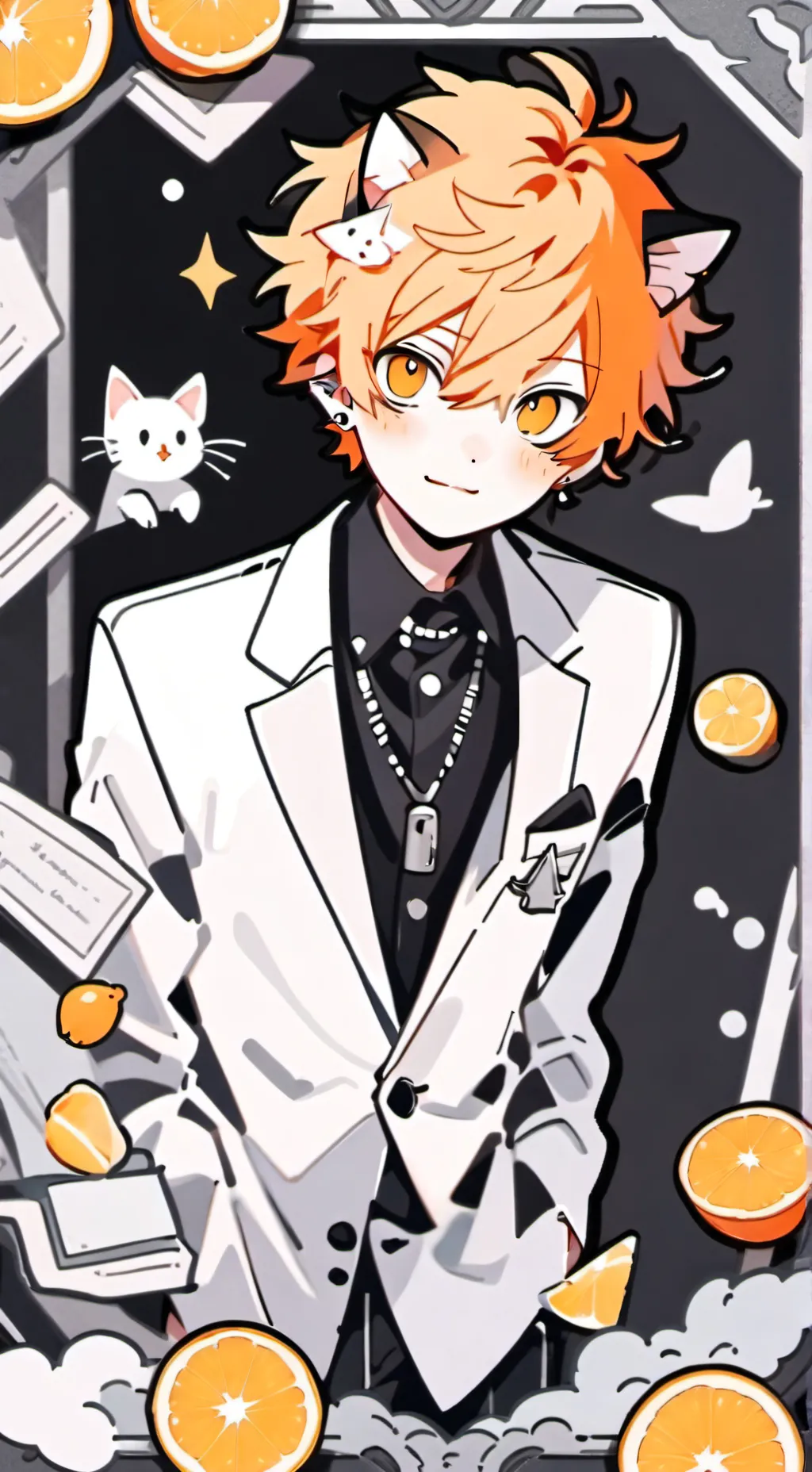 ai character: °•moka•° background