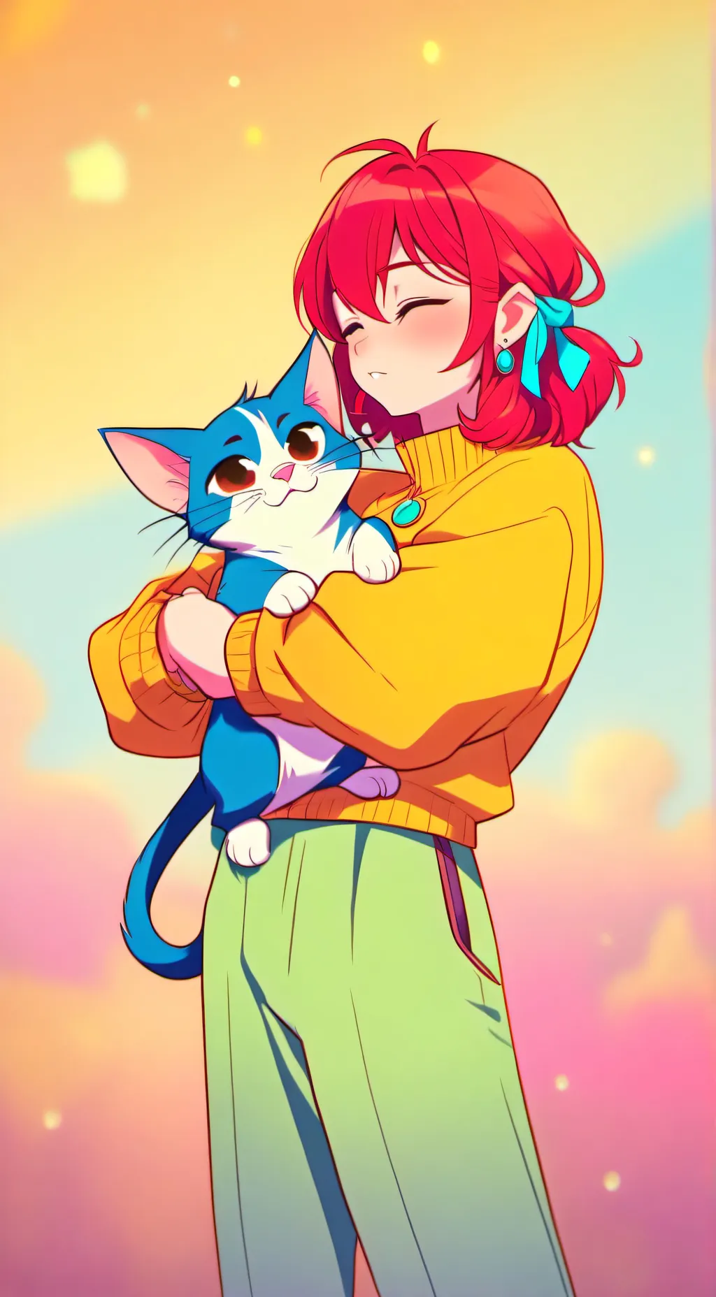 ai character: Stella 💜 background