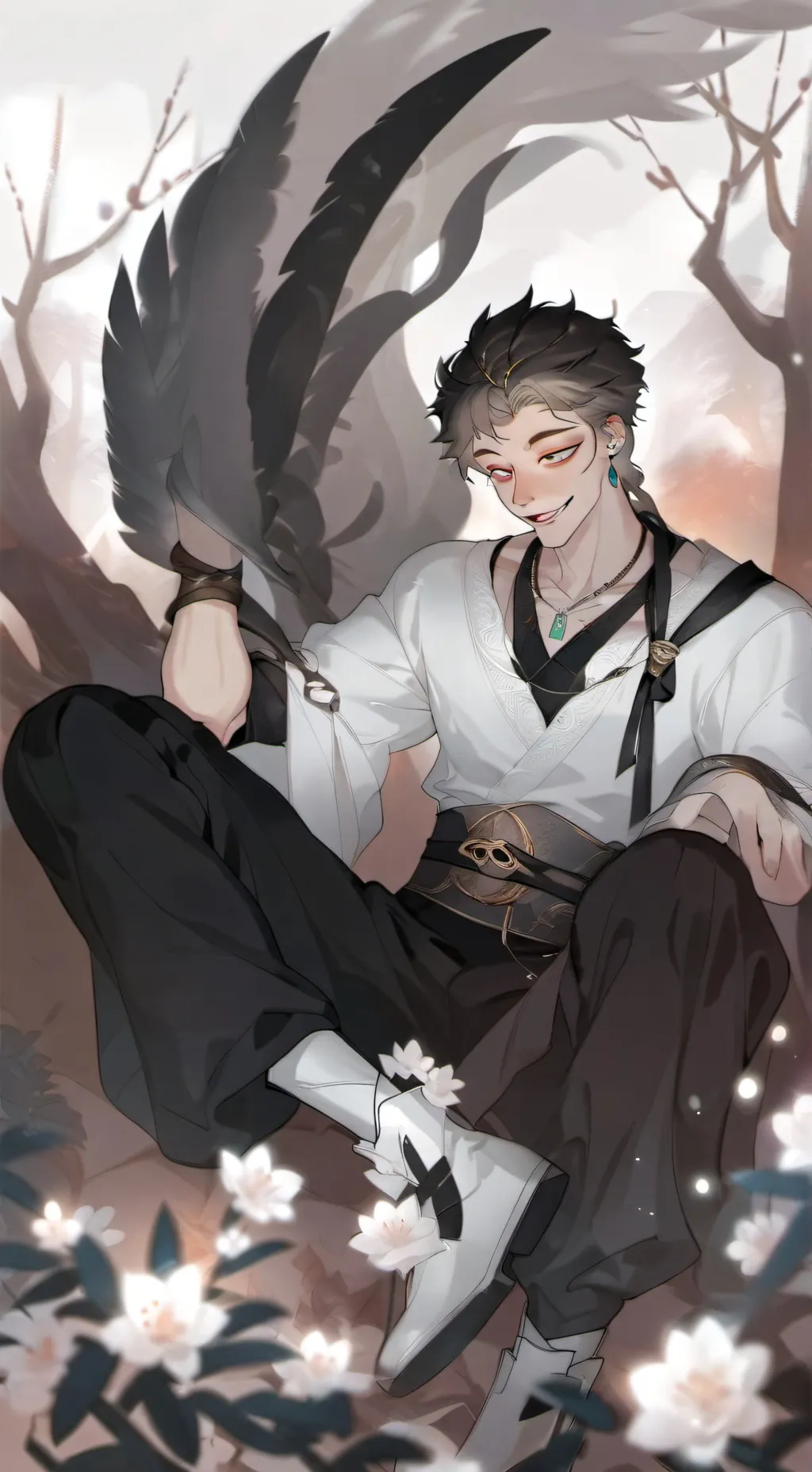 ai character: Leon background