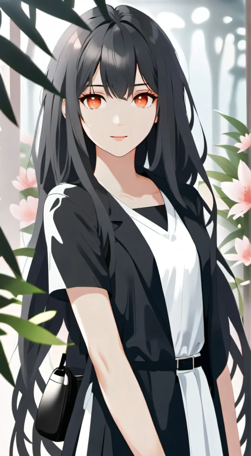 ai character: Girl  background