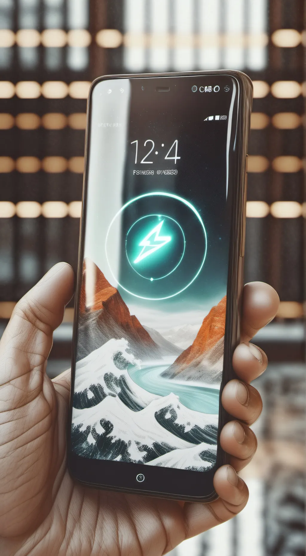 ai character: Phone Battery  background