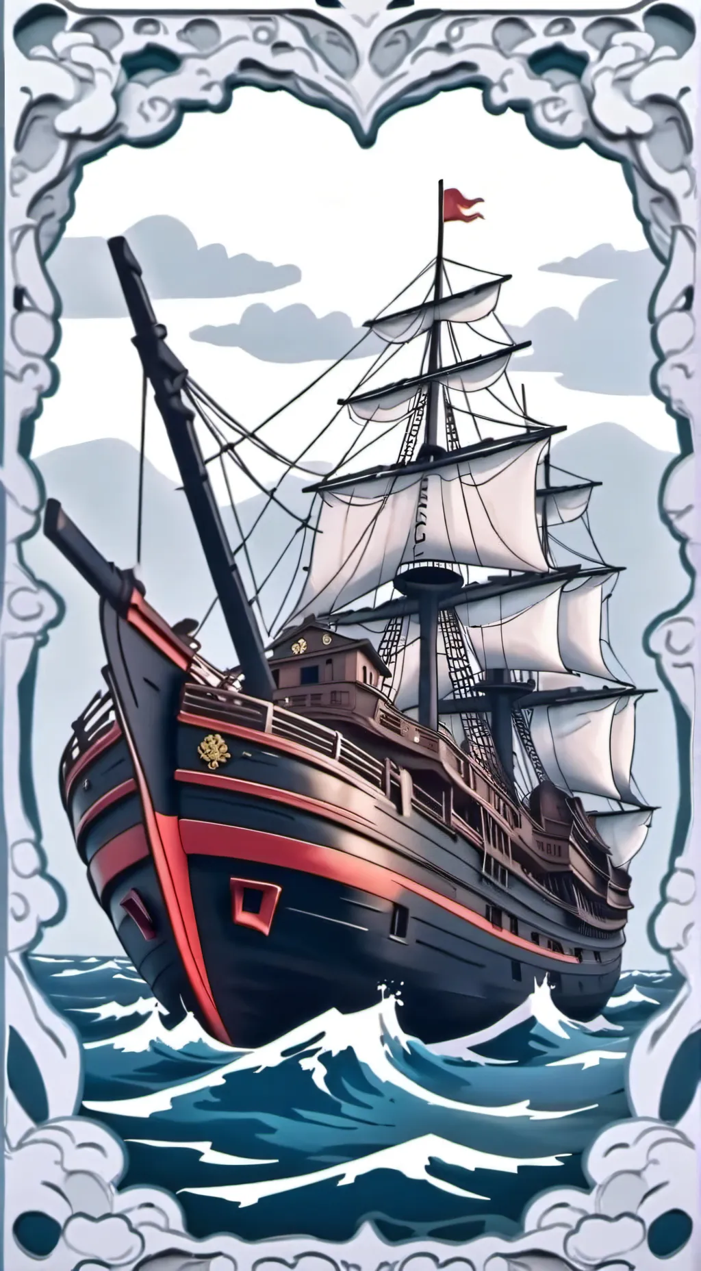 ai character: Mares piratas background