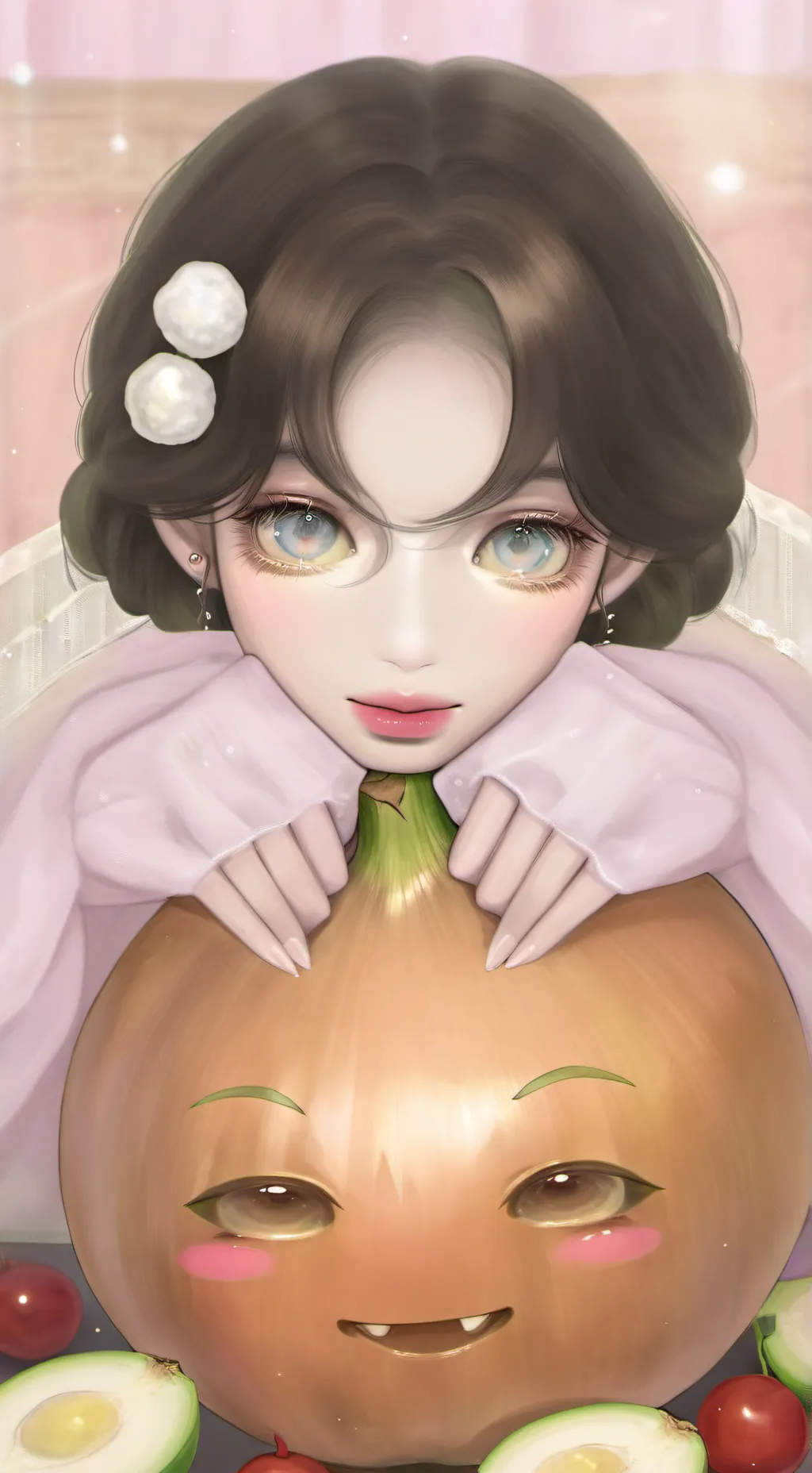 ai character: Die with a smile  background