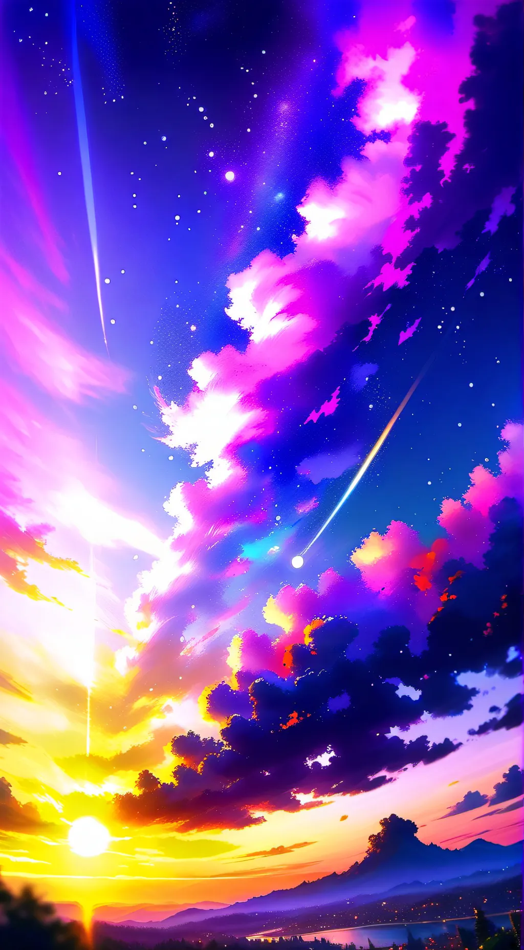 ai character: free space background