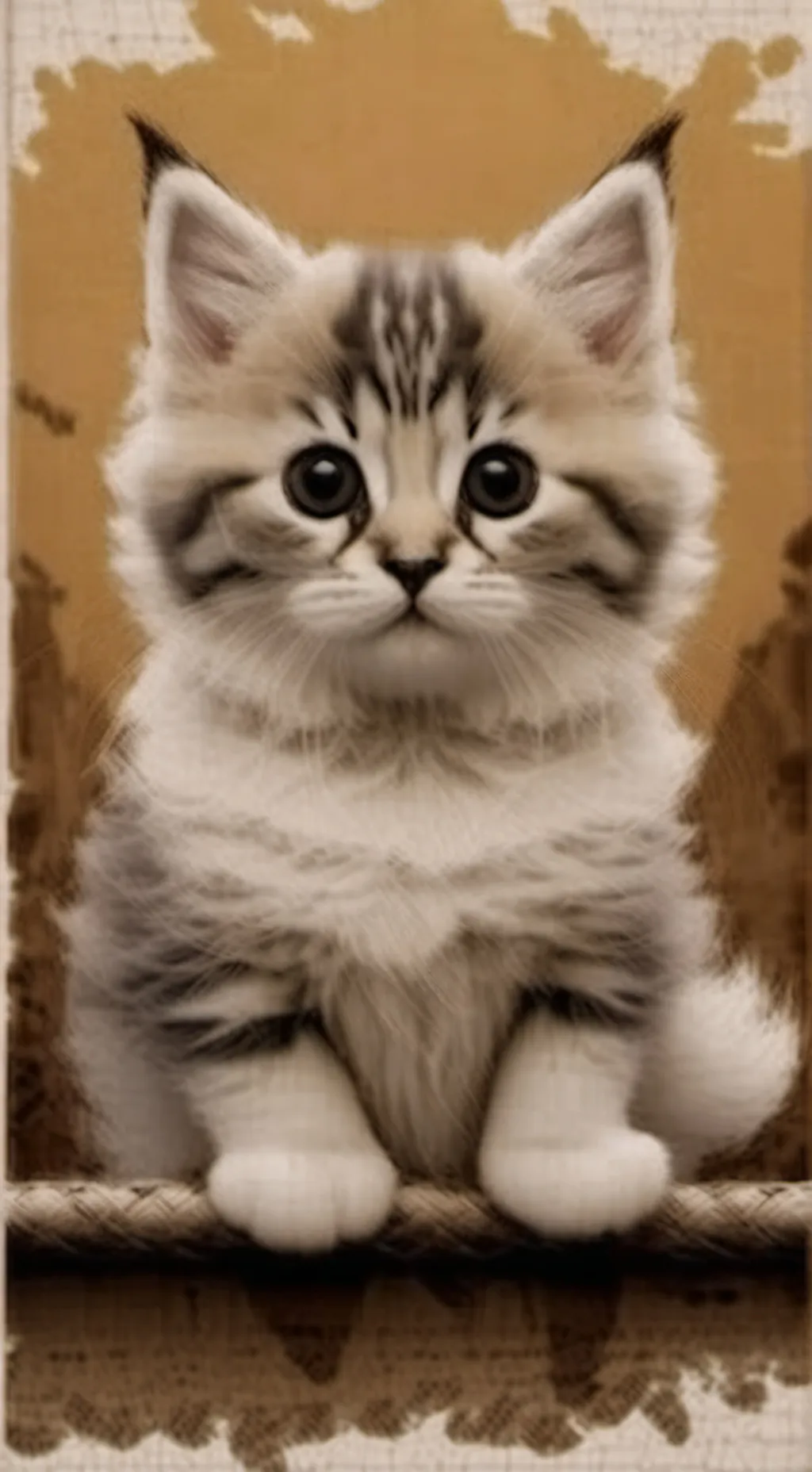 ai character: cute lovely cat background