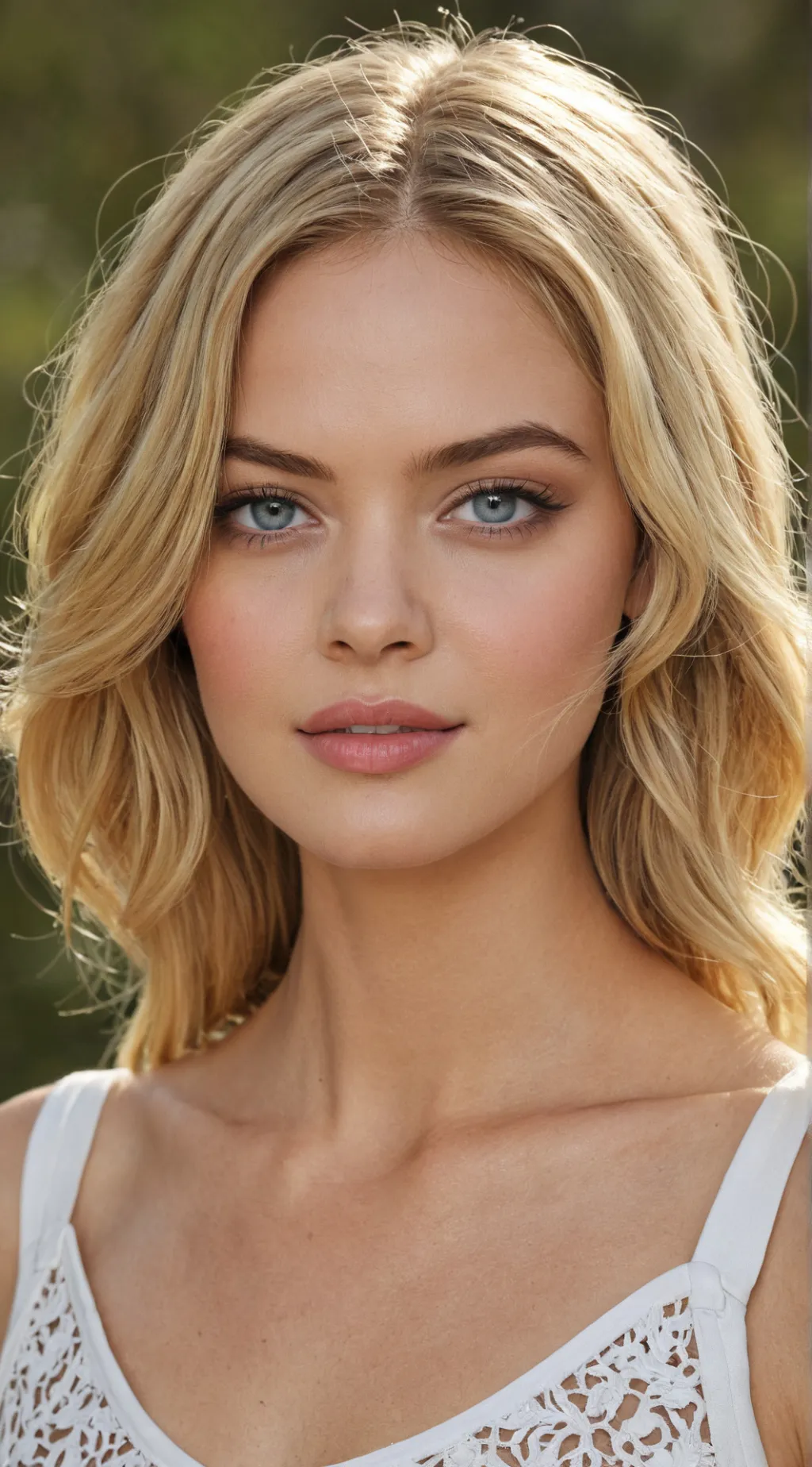 ai character: Samara weaving background
