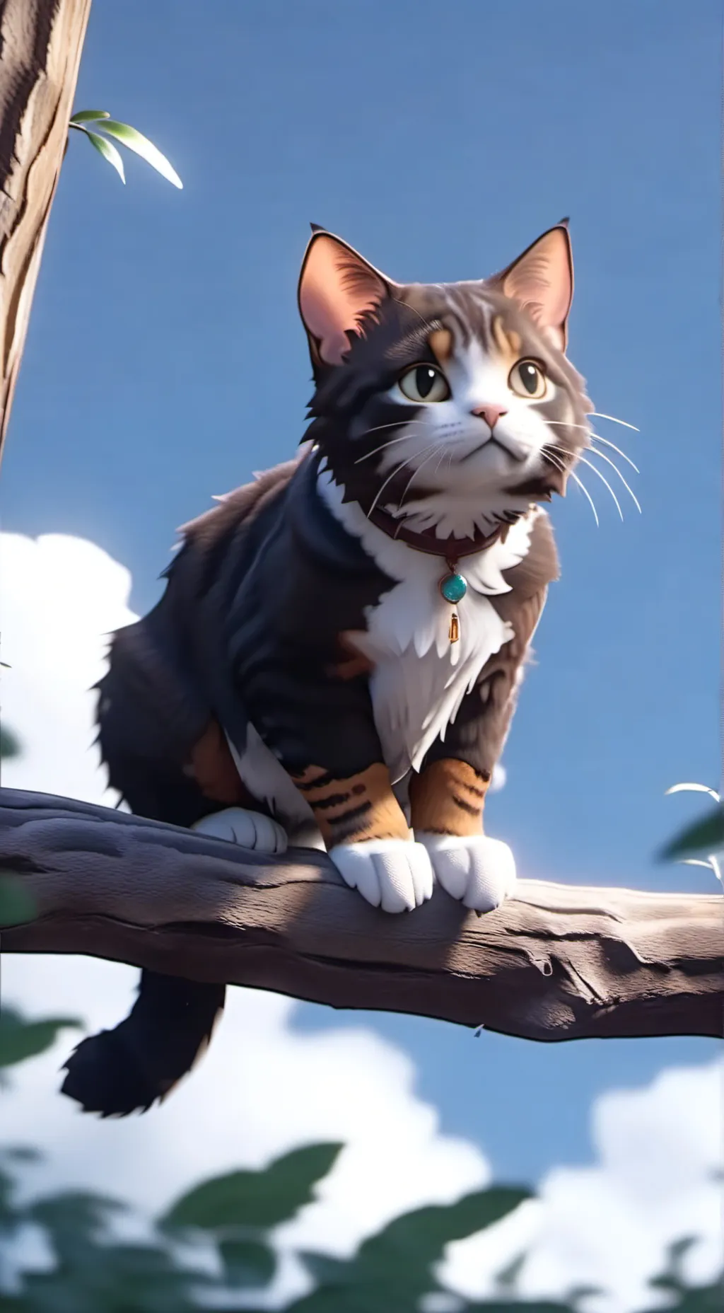 ai character: chill cat background