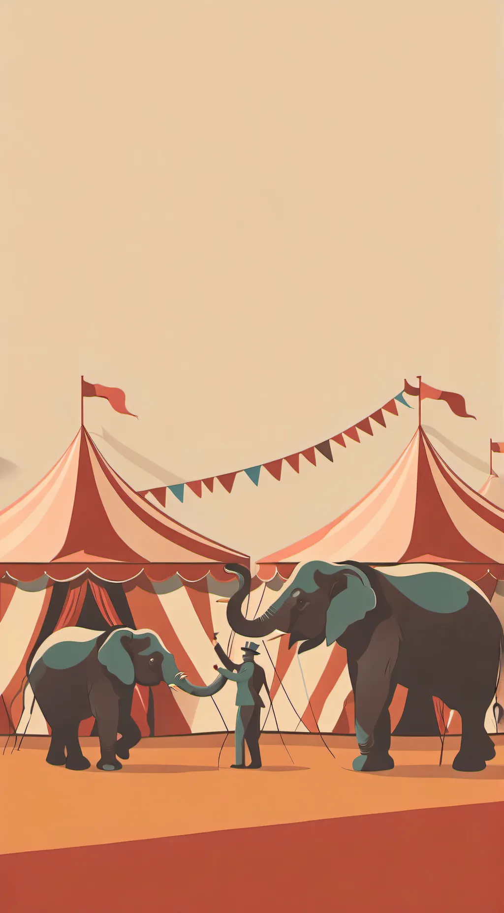 ai character: The digital circus background