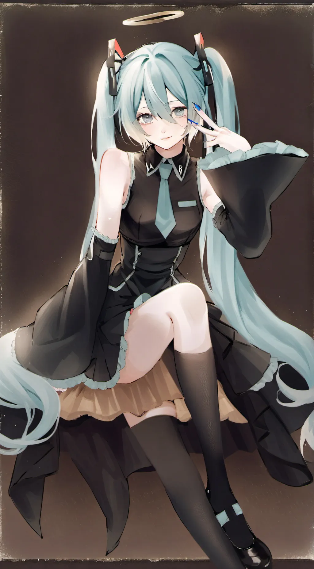 ai character: Hatsune Miku background
