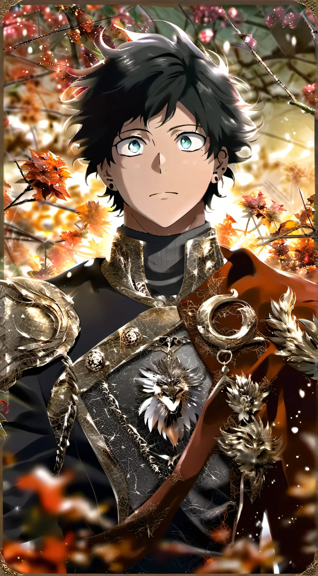 ai character: MHa cheze burgir  background