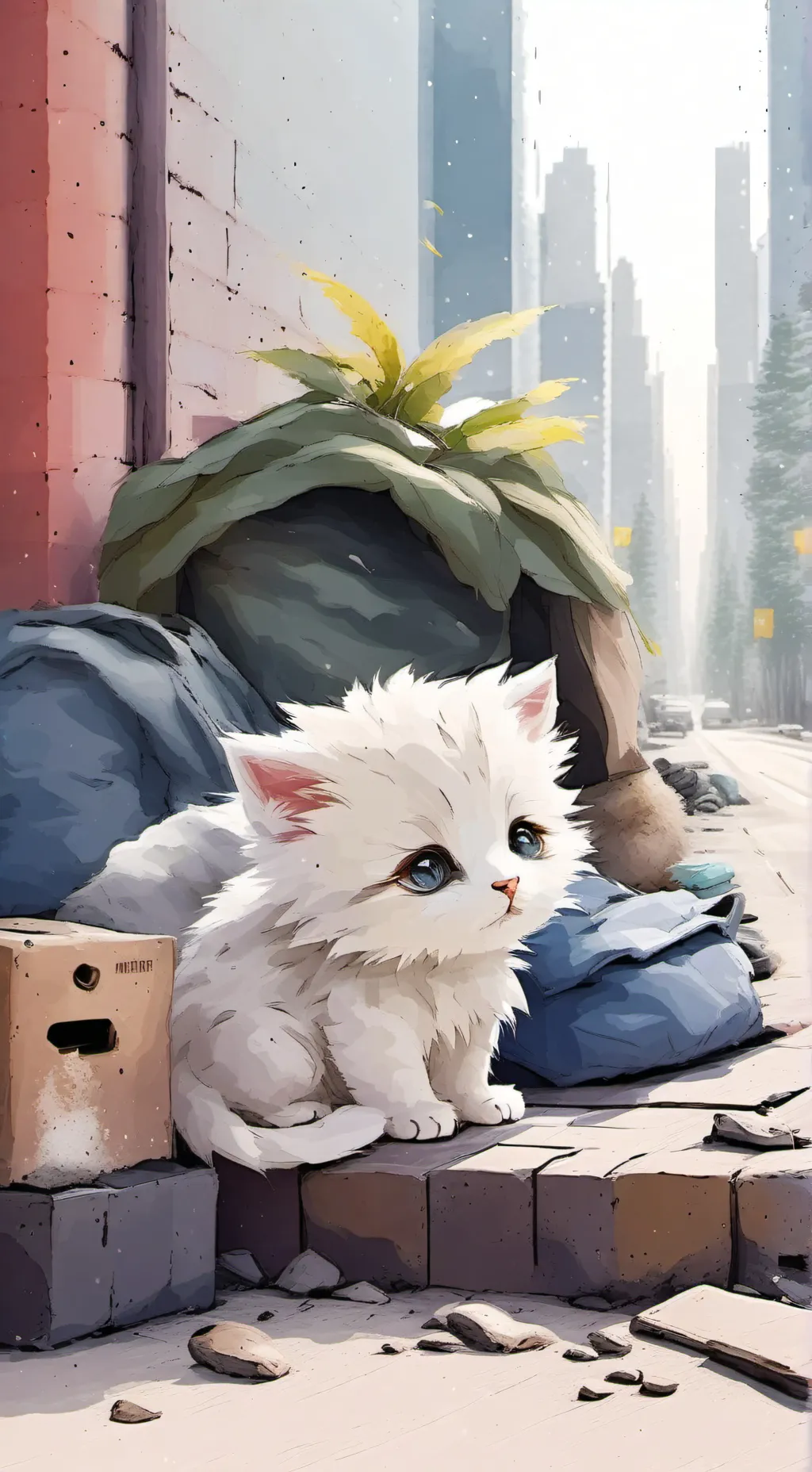 ai character: kitty background