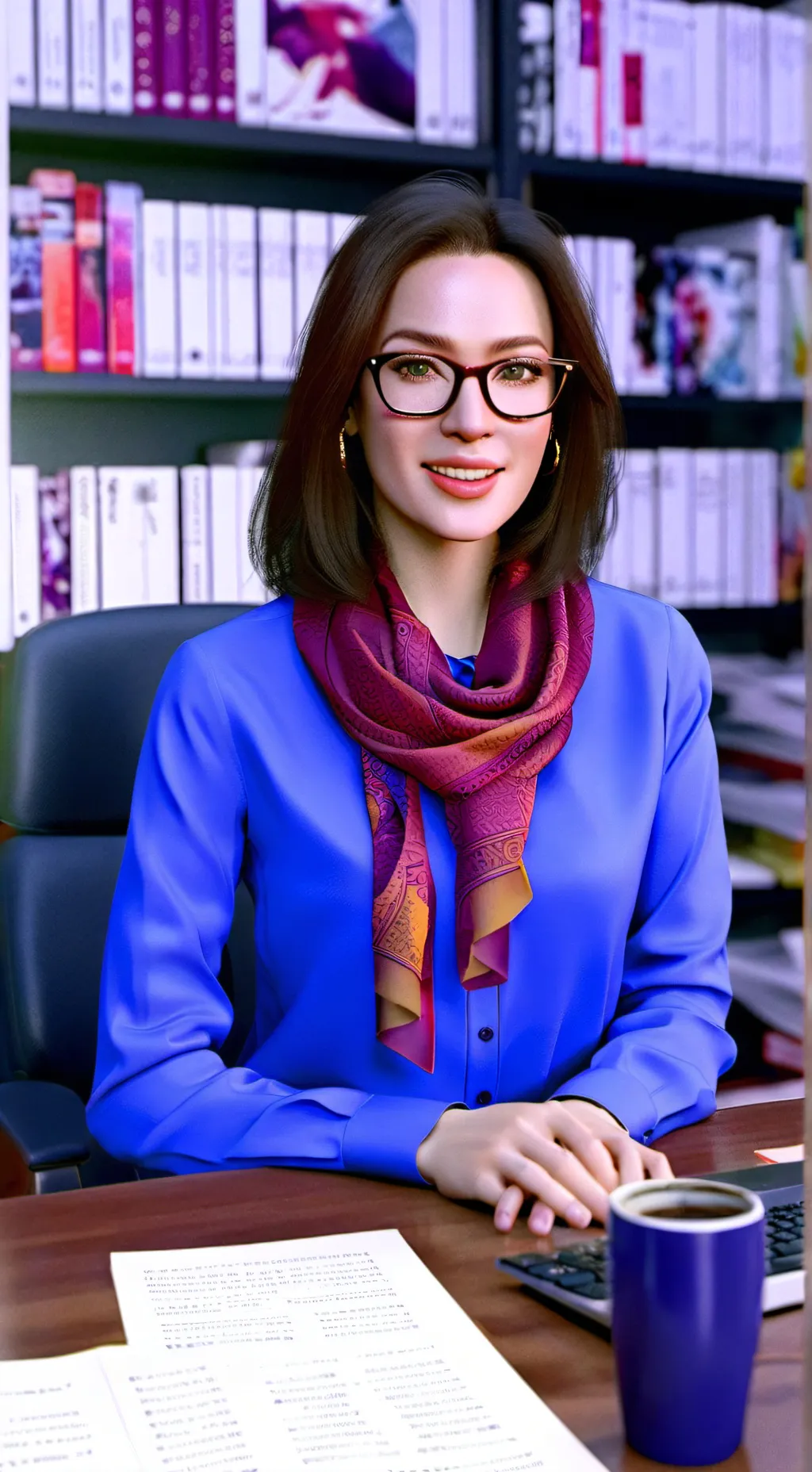 ai character: Christina Campagna background