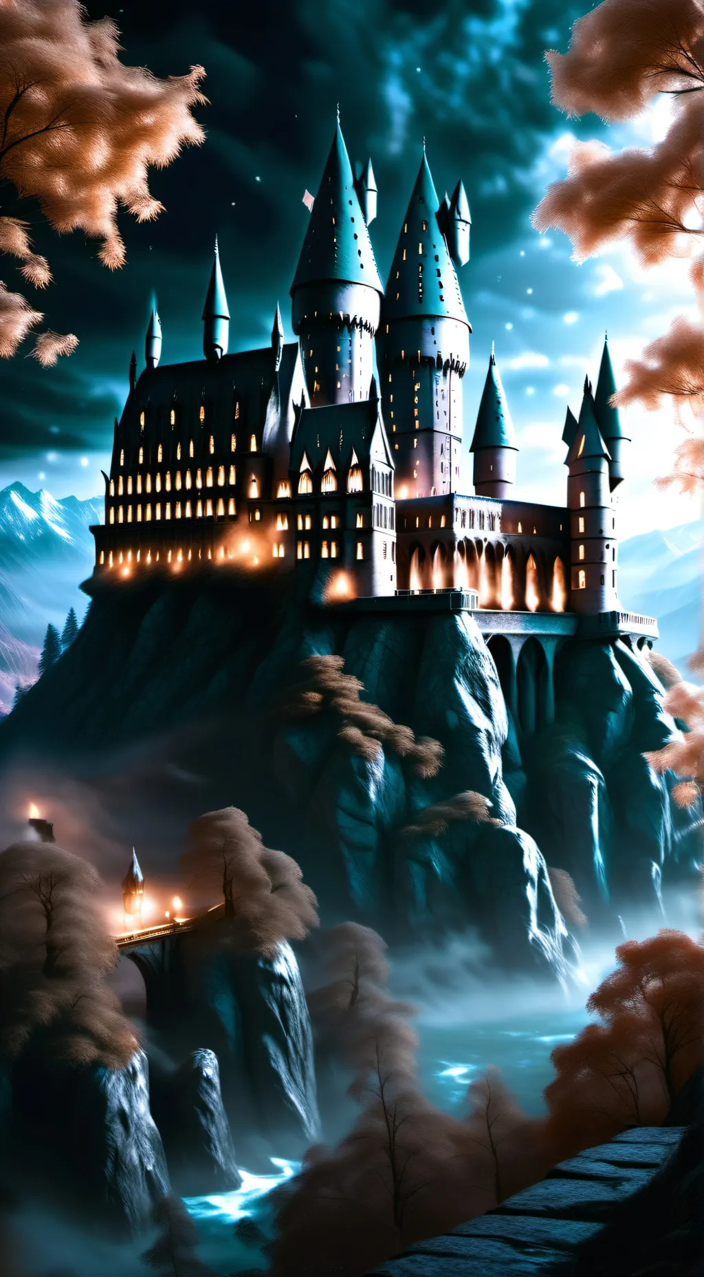 ai character: ⊹. ⋆˙hogwarts🕸 background