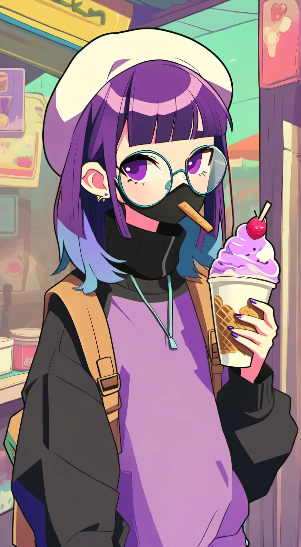 ai character: luna background