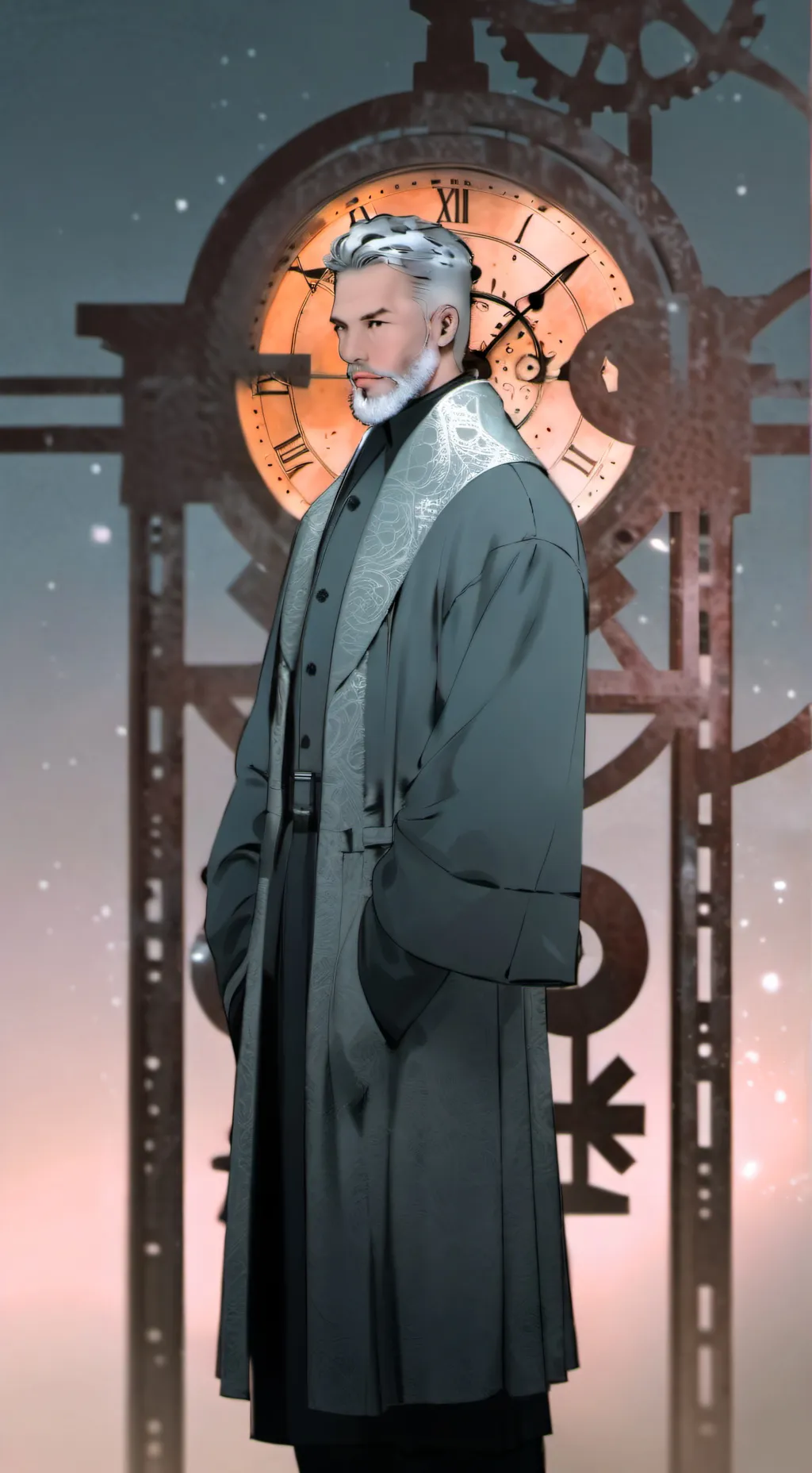 ai character: gear man background