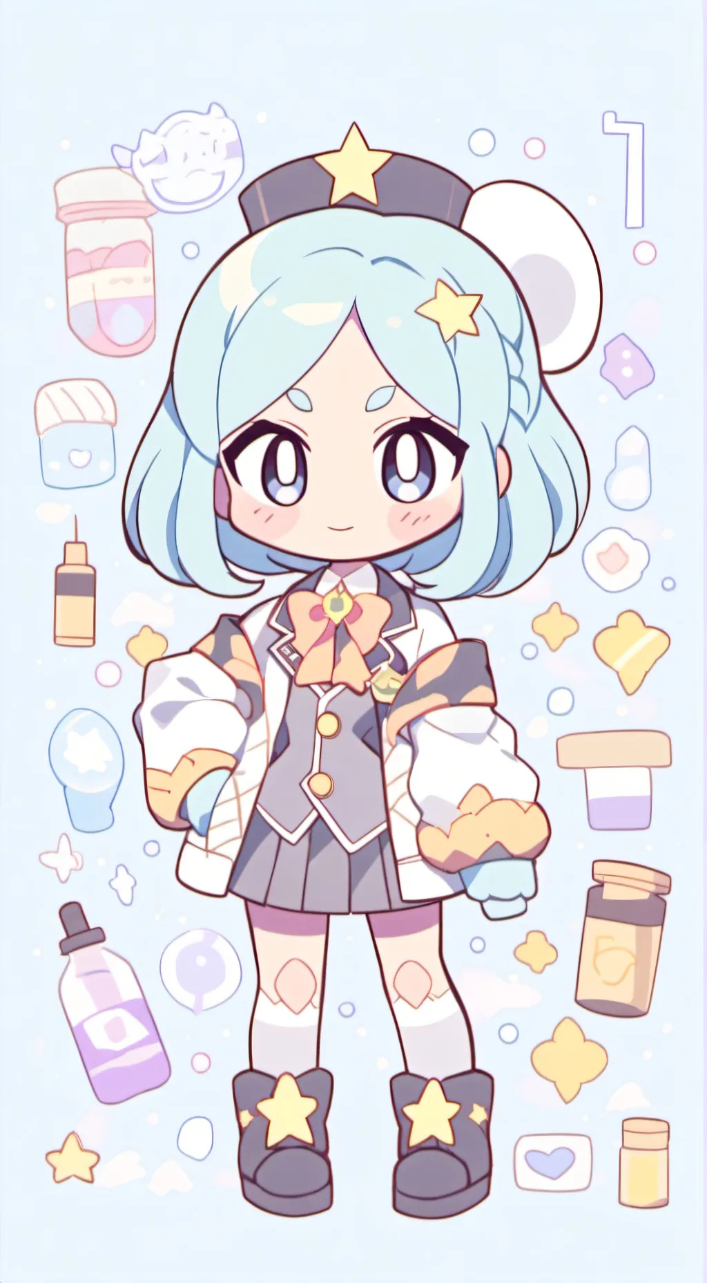 ai character: Connie  background