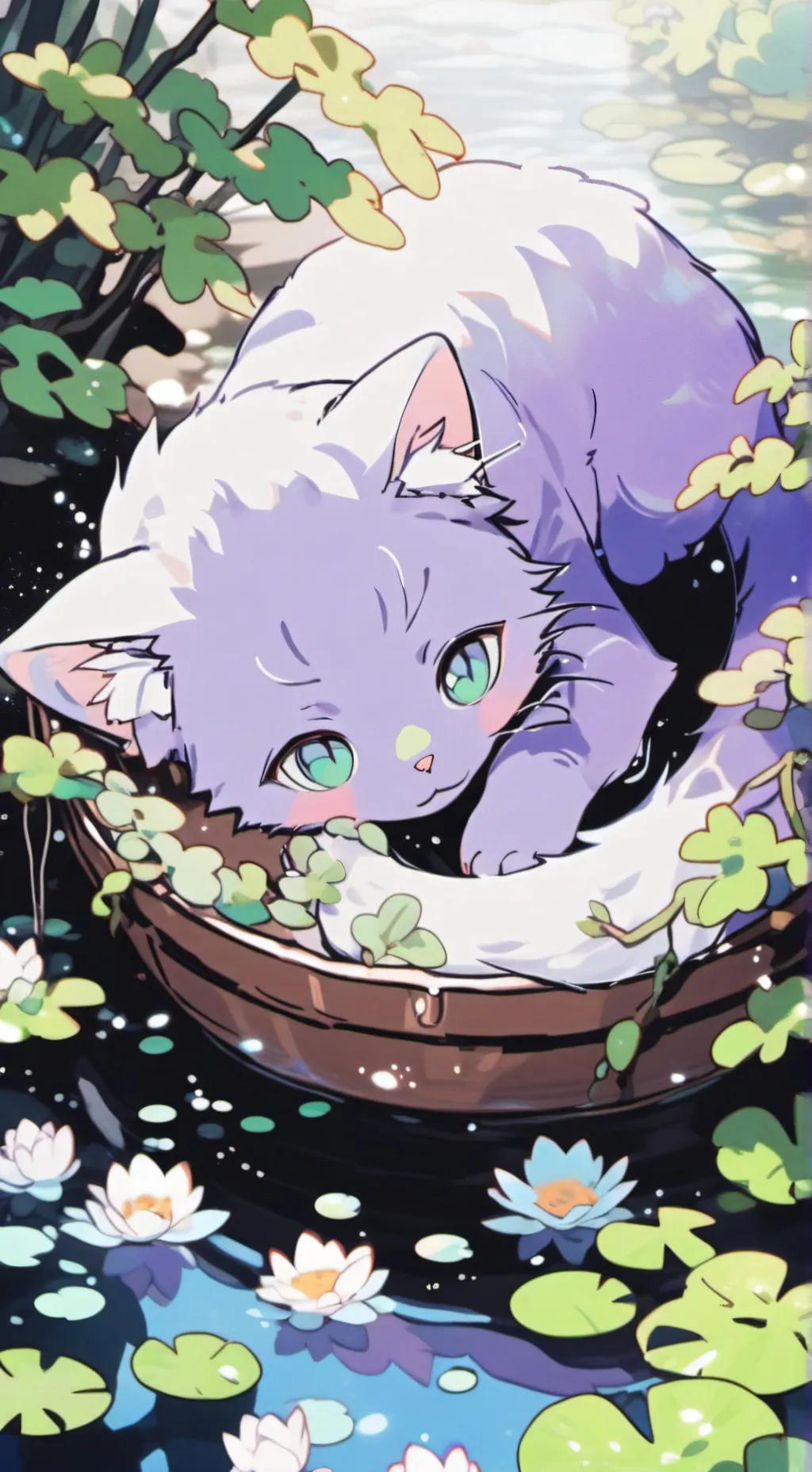 ai character: catnap background