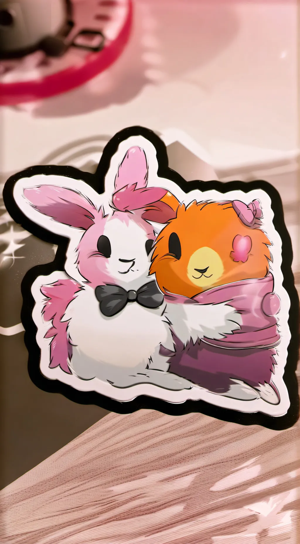 ai character: Oren and pinki background