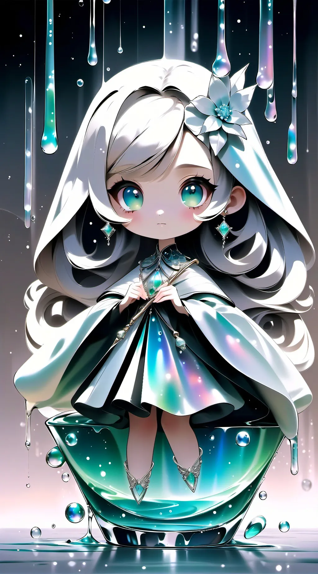 ai character: HH sleepover storm background
