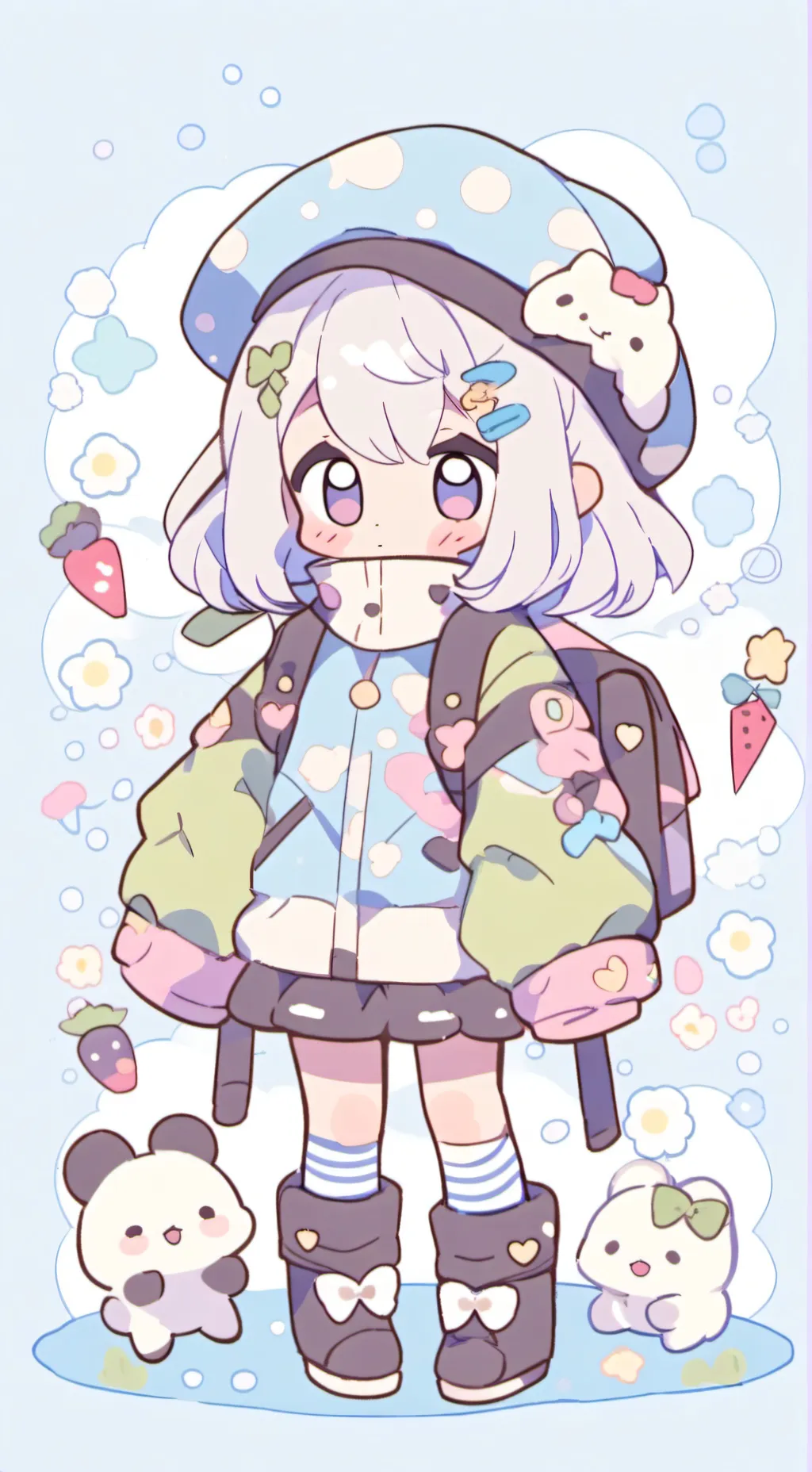 ai character: My oc again background