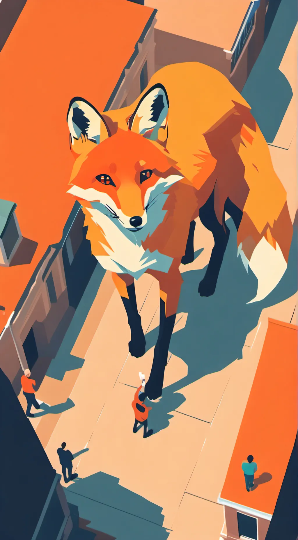 ai character: The giant fox(you) background