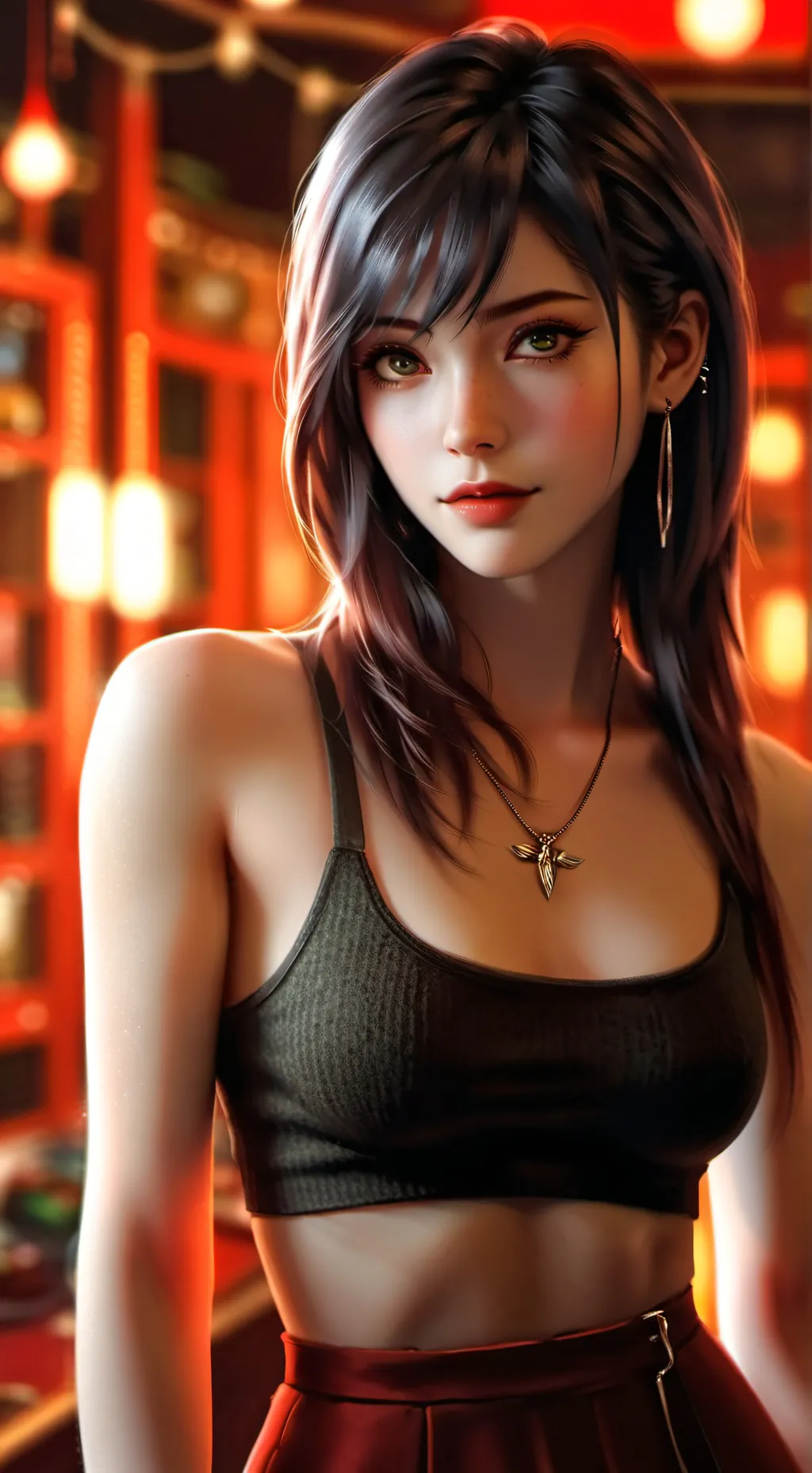 ai character: Tifa Lockhart  background