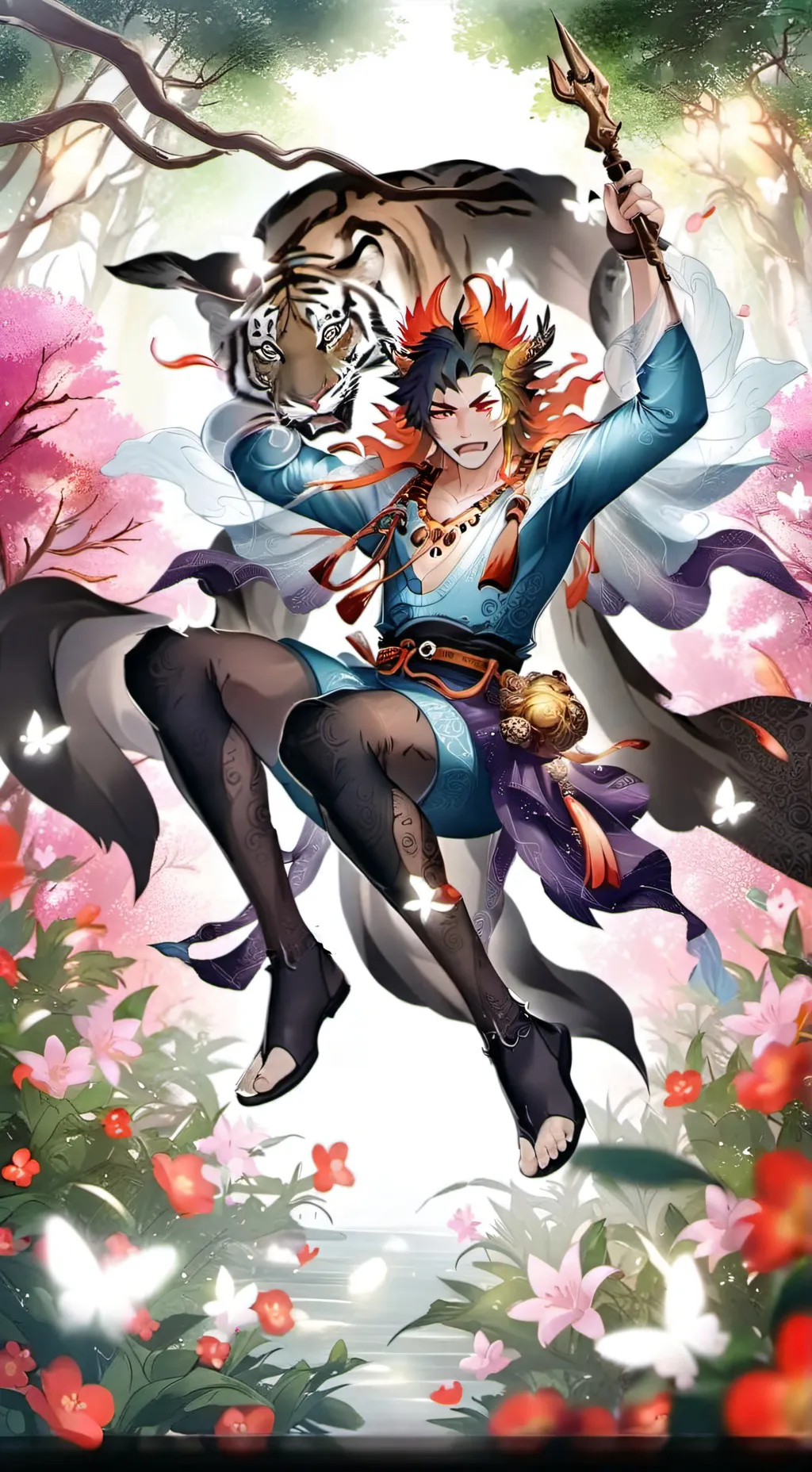 ai character: demon slayer background
