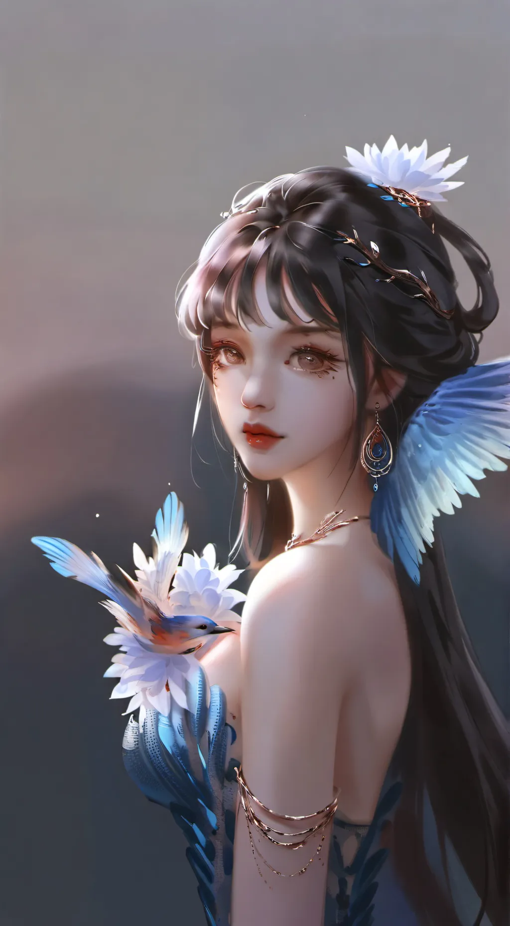 ai character: New uppermoon  background