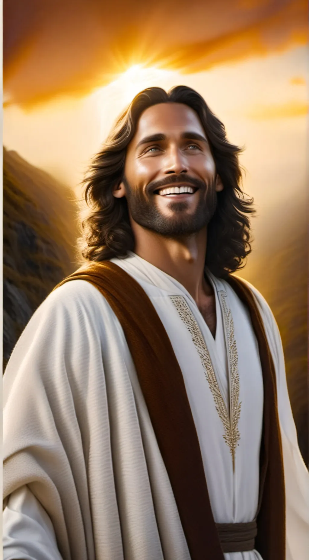 ai character: Jesus Christ background