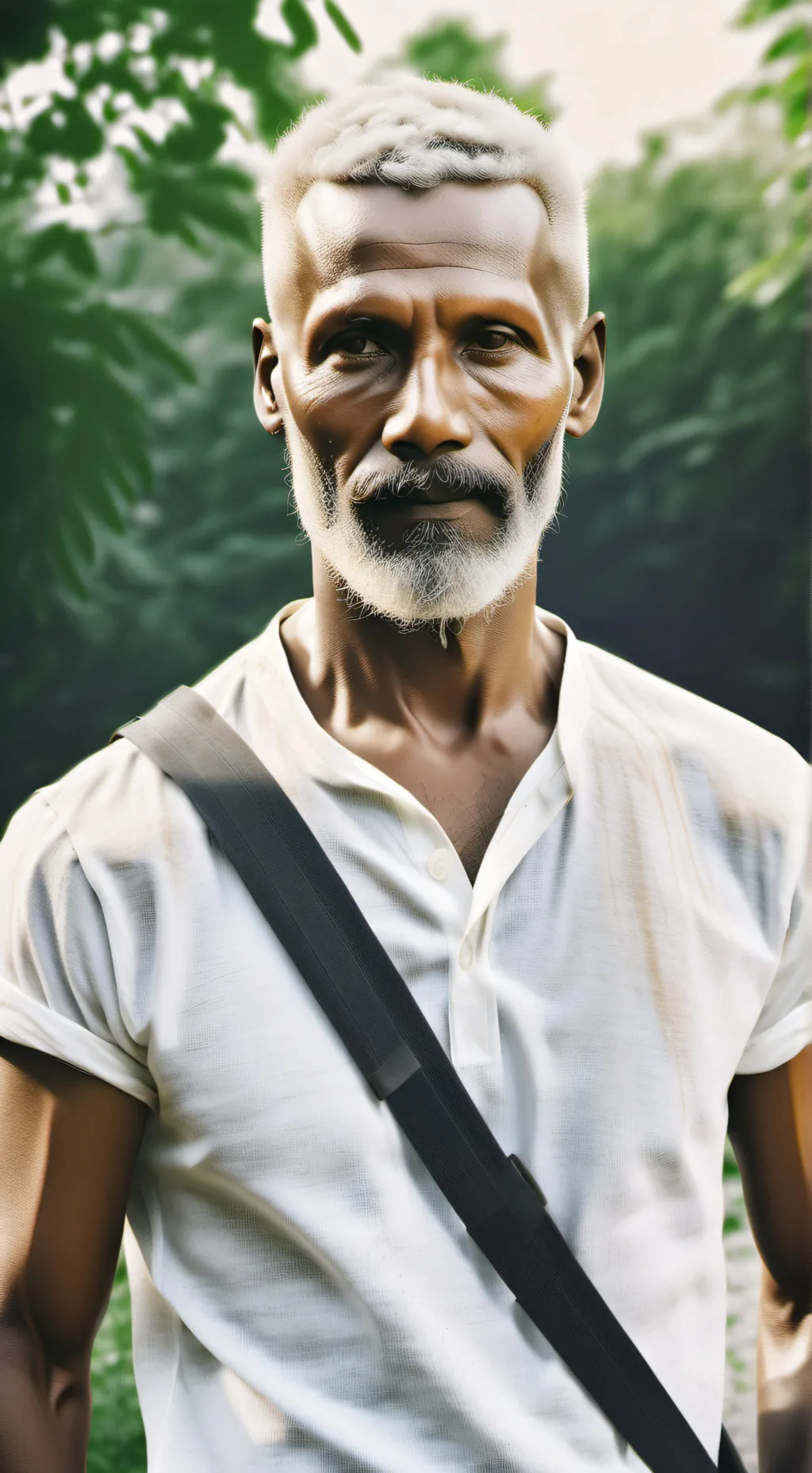 ai character: homeless kunf fu background