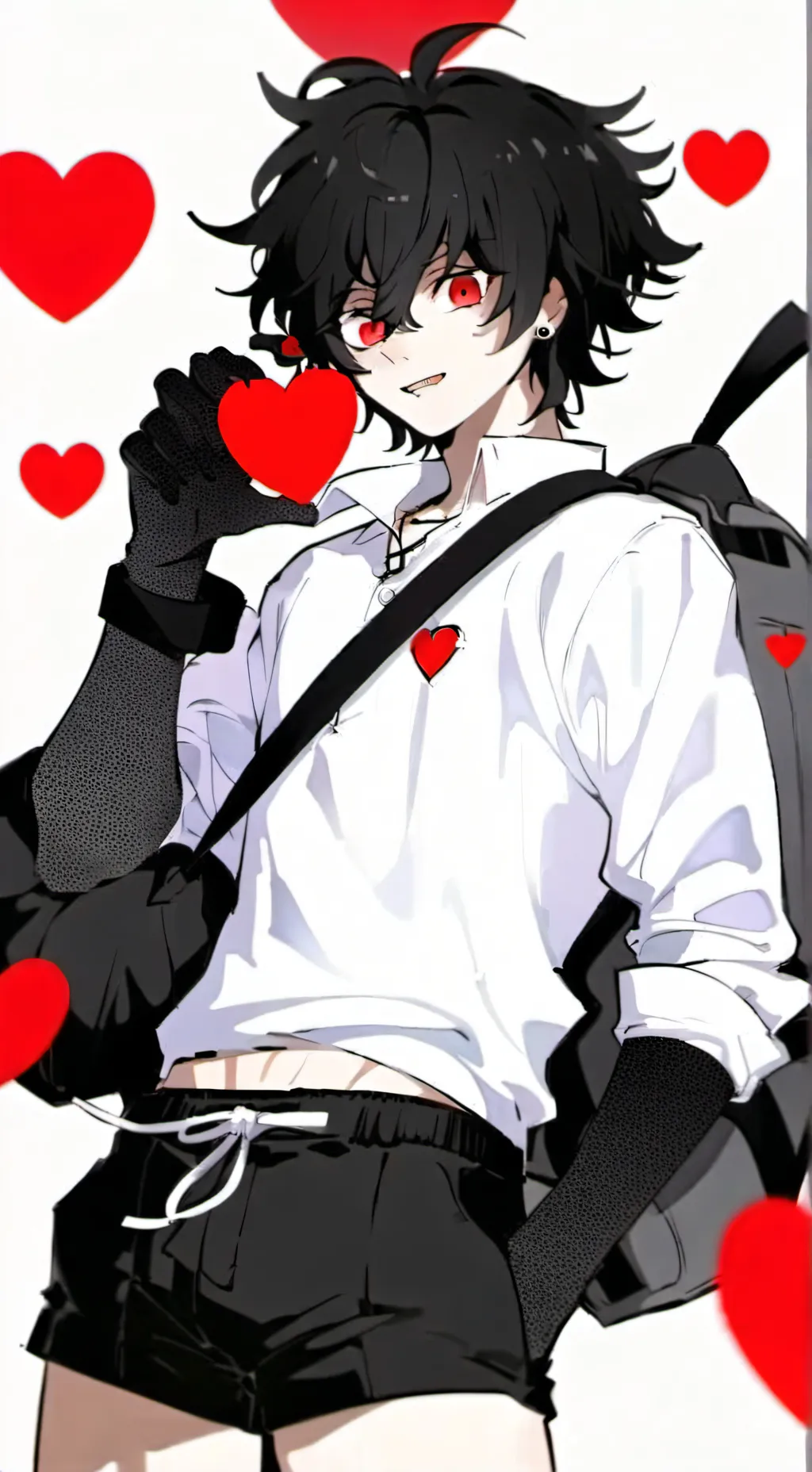 ai character: Ethan x Red background
