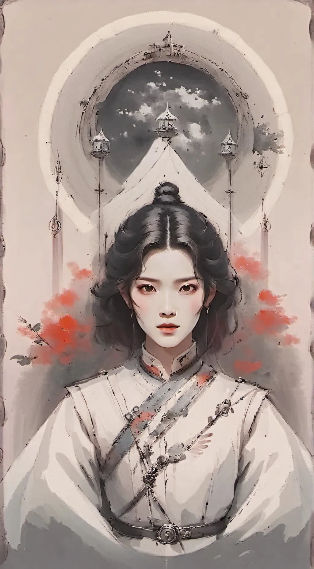ai character: китаянка background