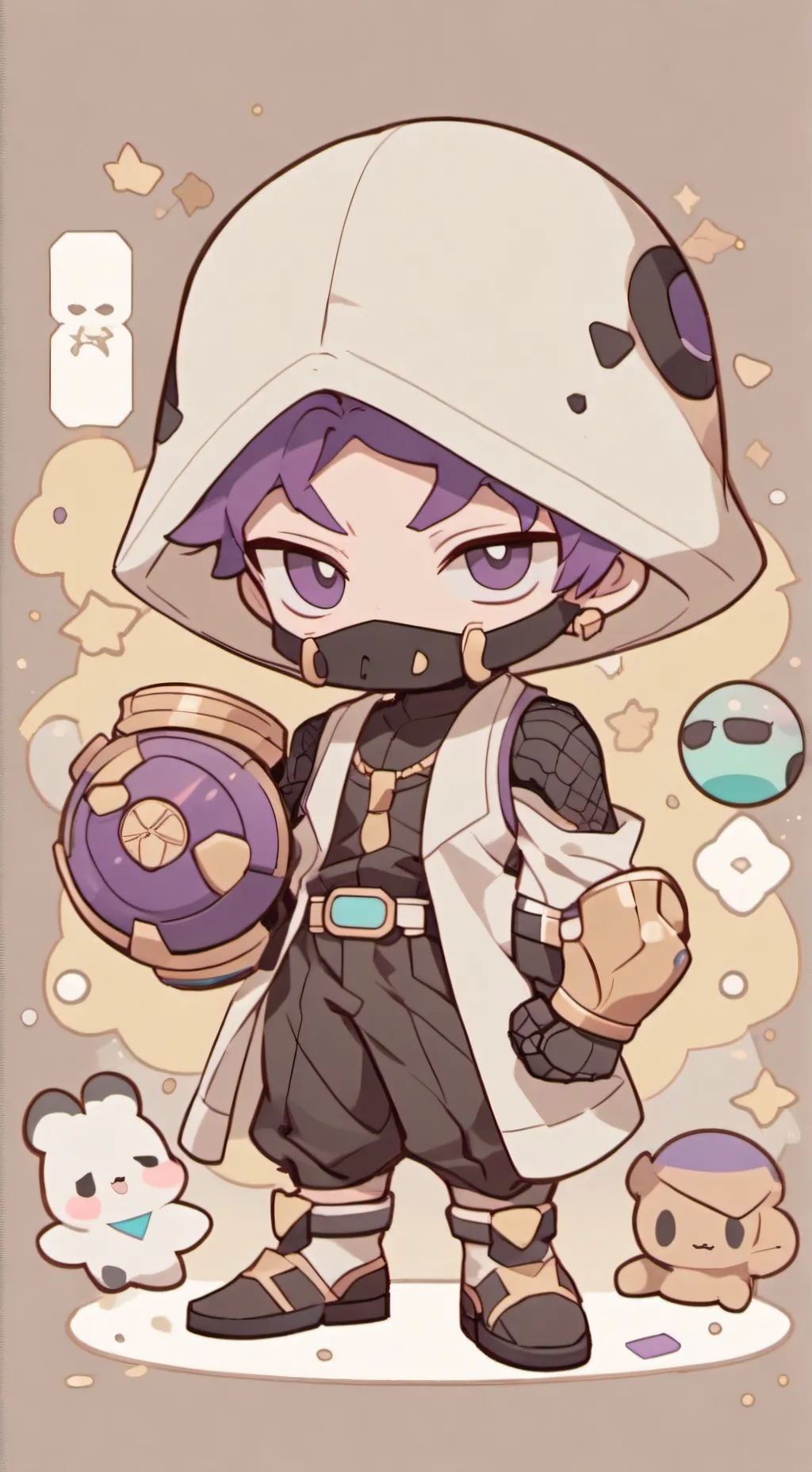 ai character: Thanos background