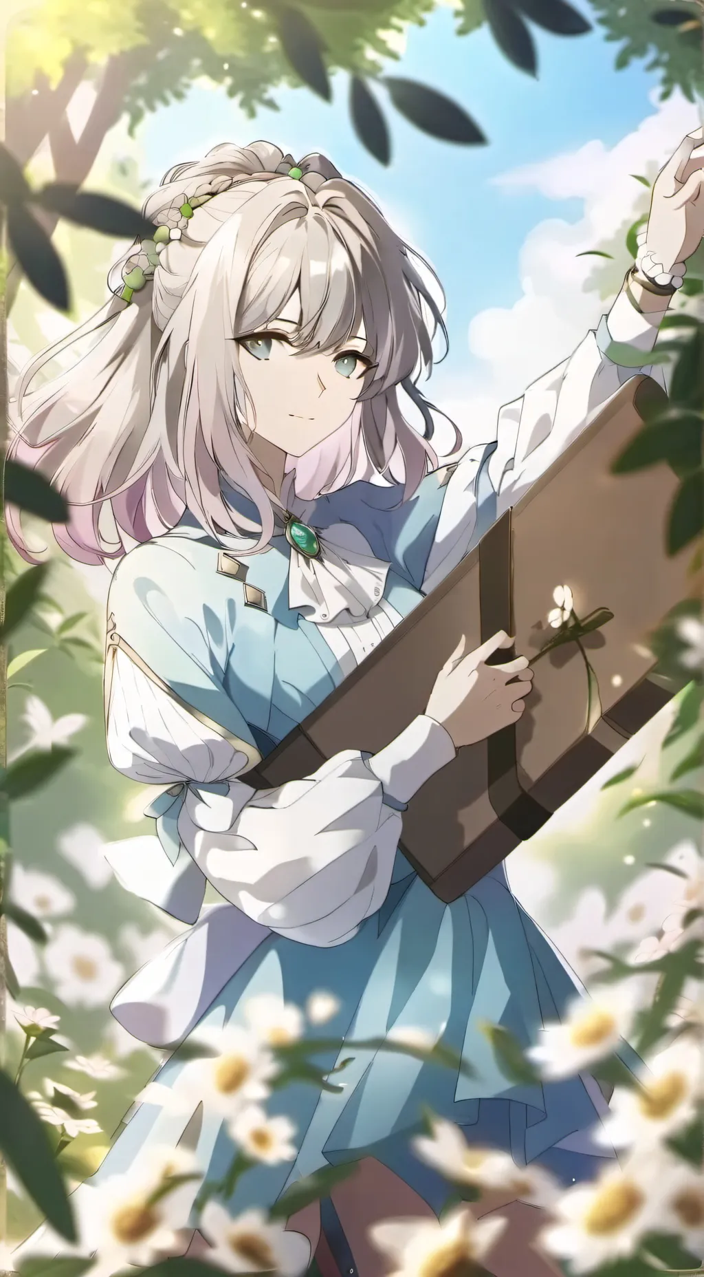 ai character: Lucía  background