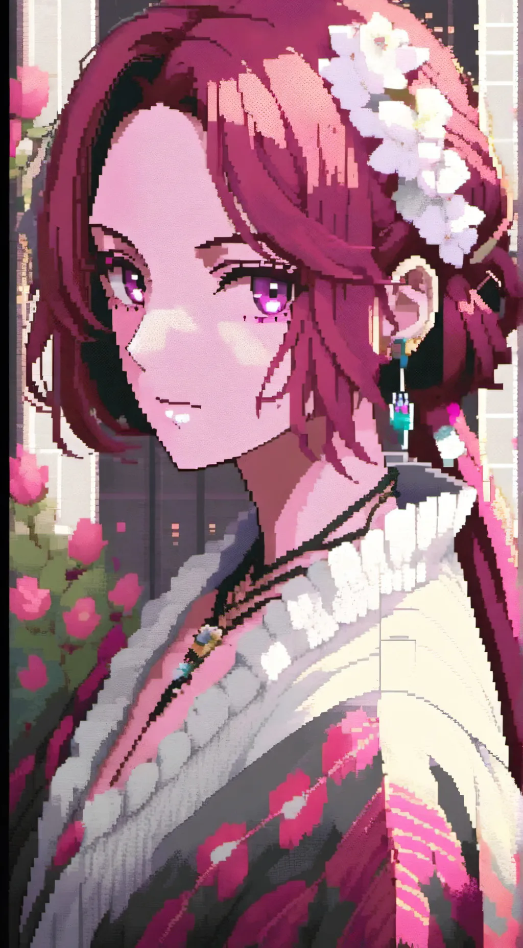 ai character: appleraidio background