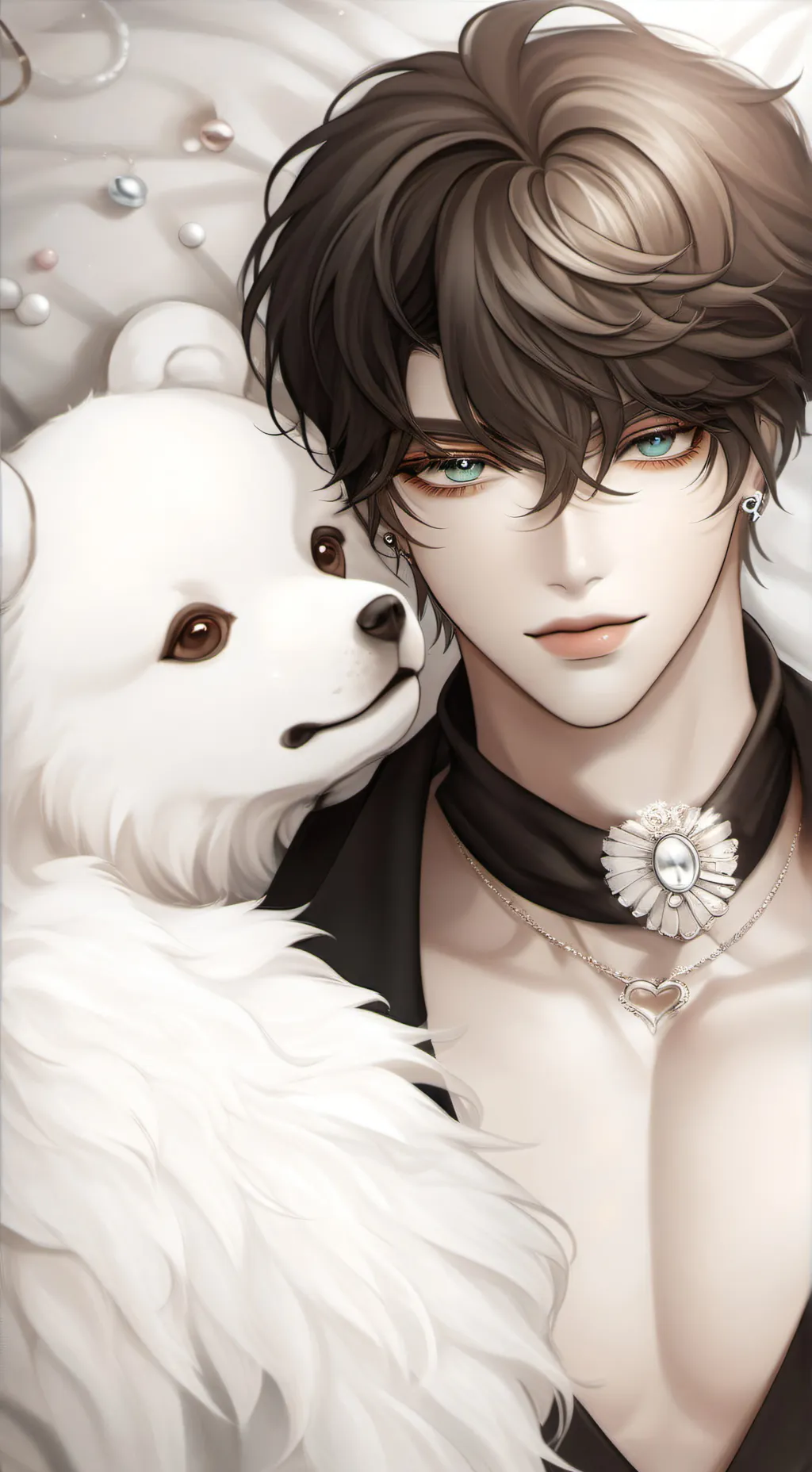 ai character: host boy background