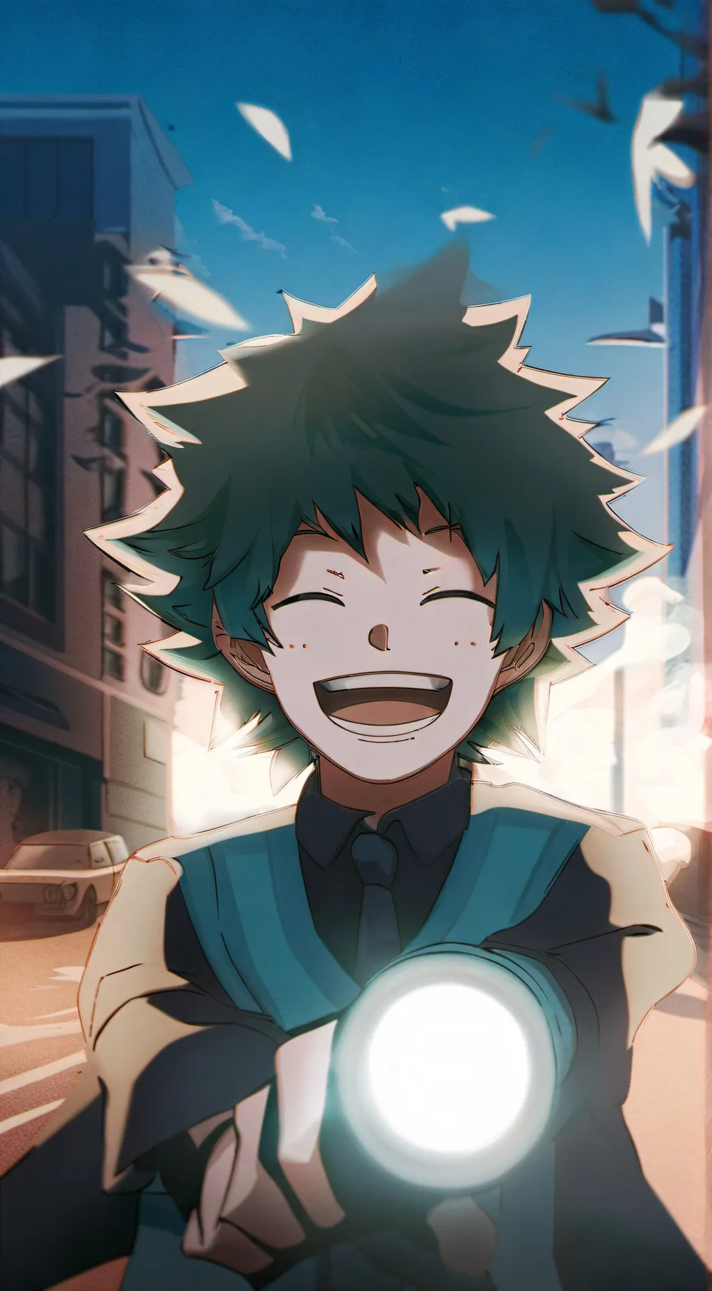 ai character: Izuku Midorya  background