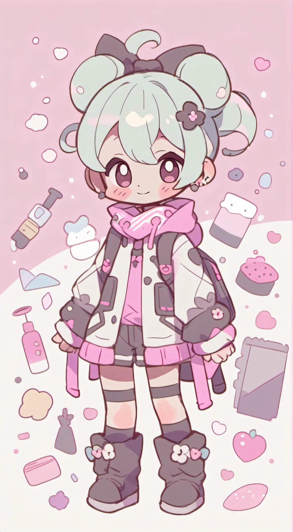 ai character: moonflower!!!!!!!! background