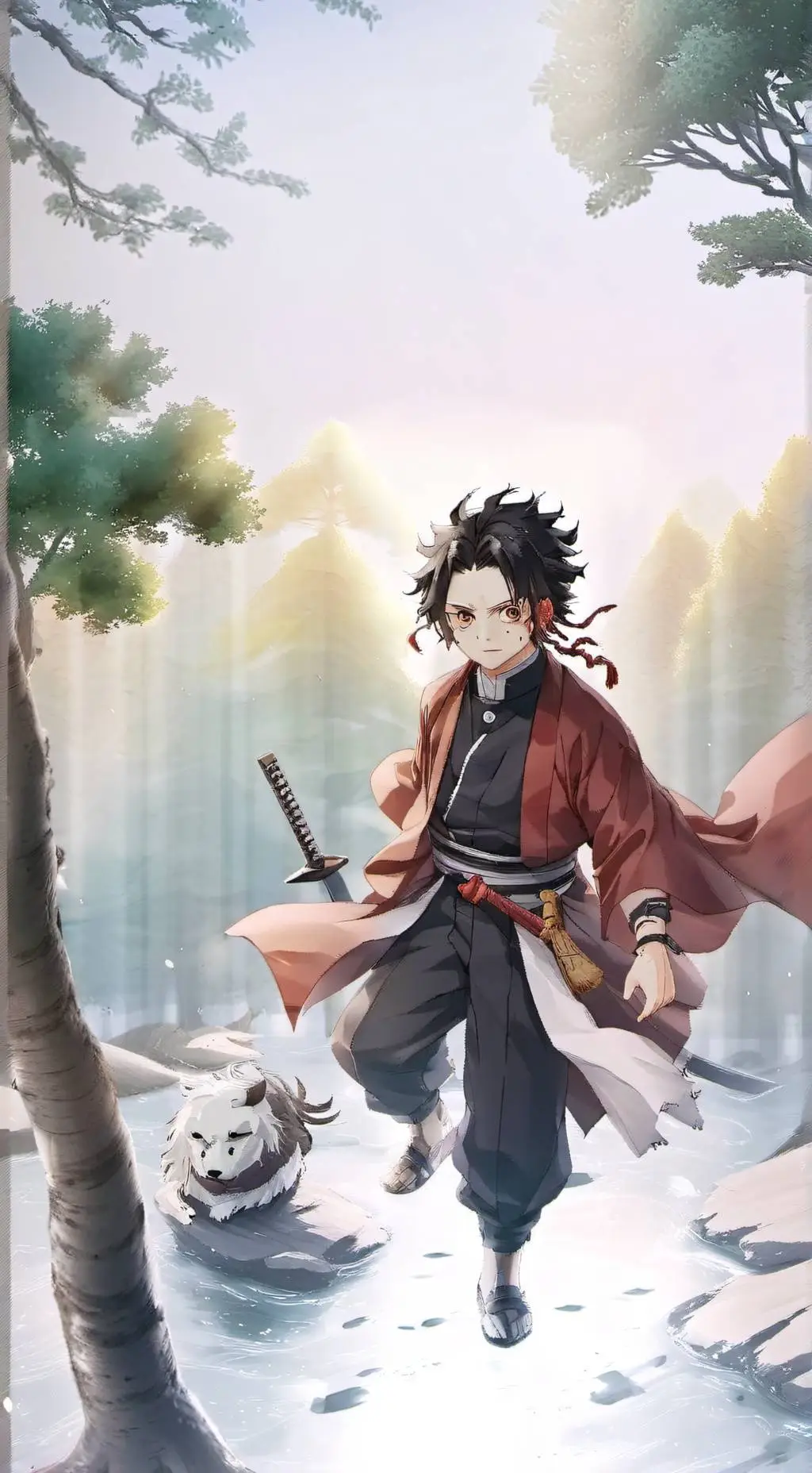 ai character: Muzan  background