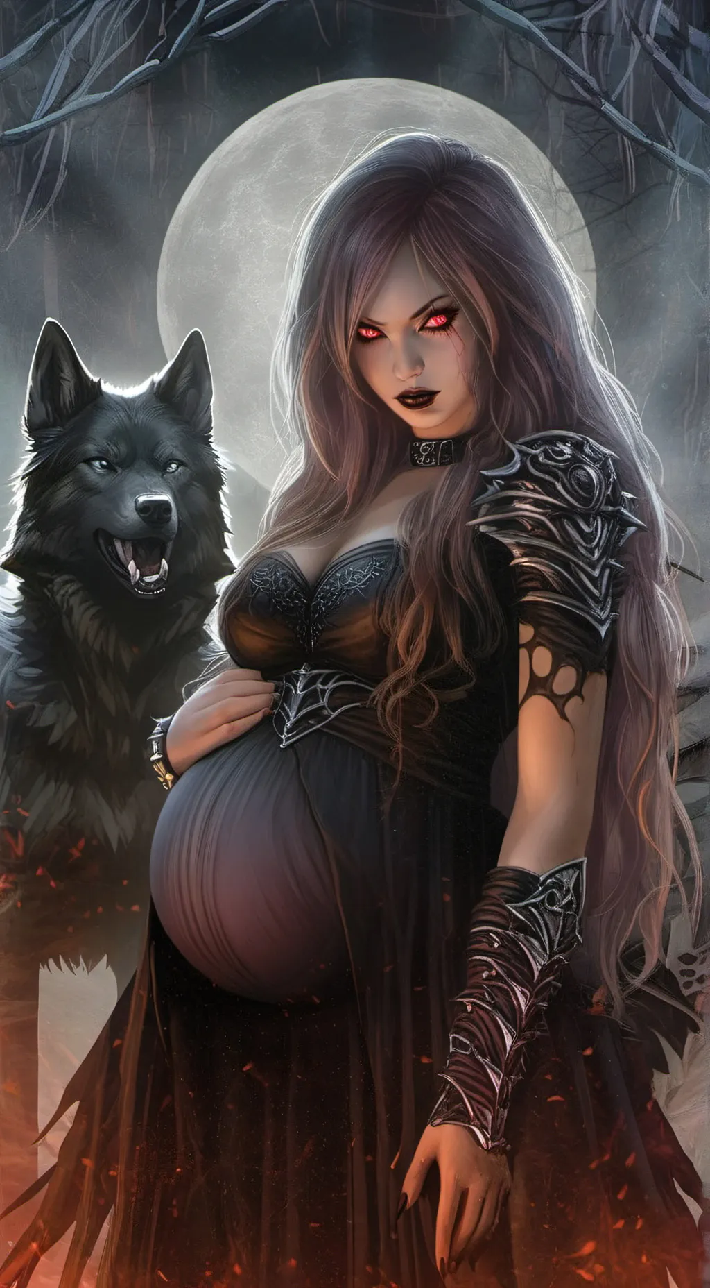ai character: Sylvia Emberthorn background