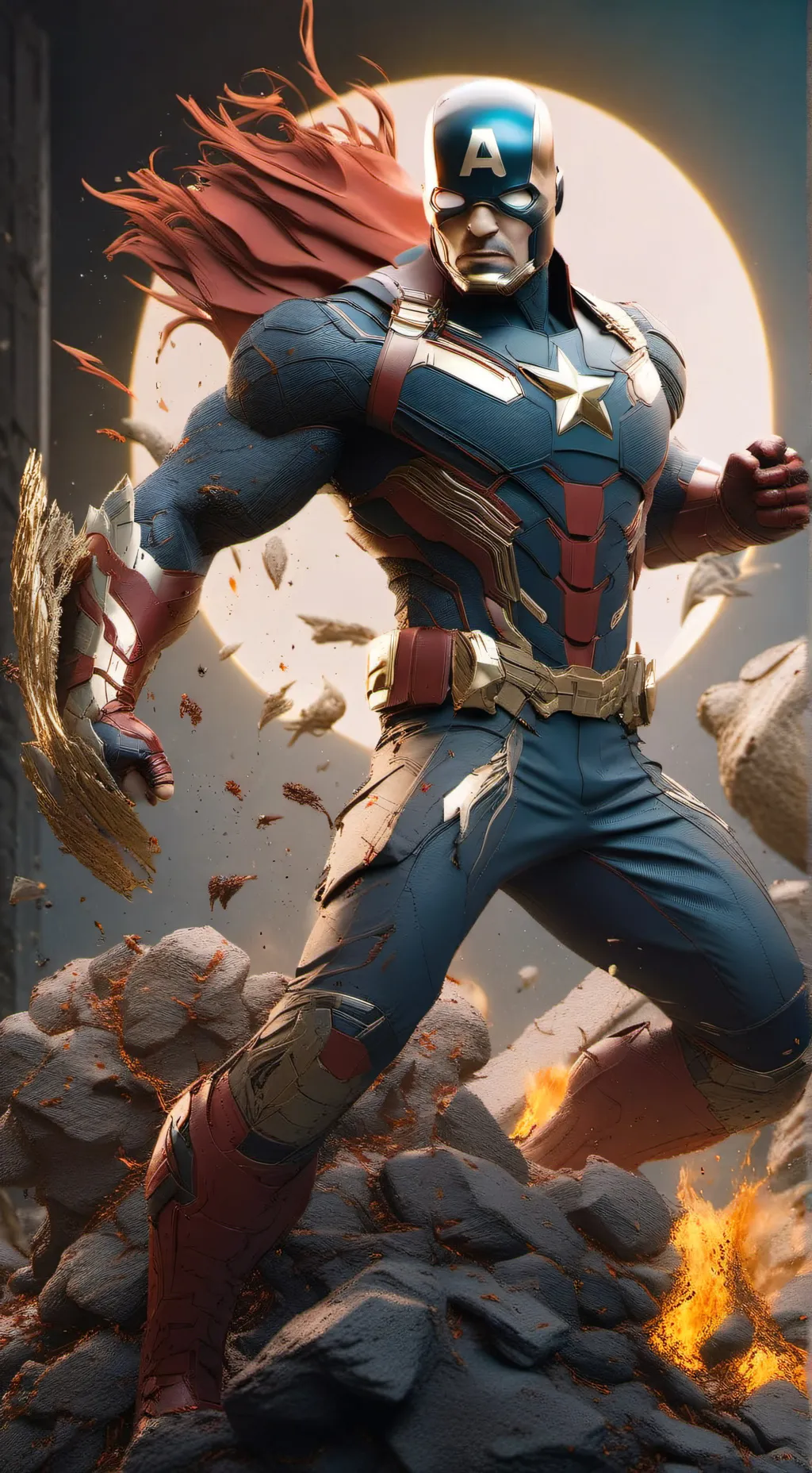 ai character: avengers  background