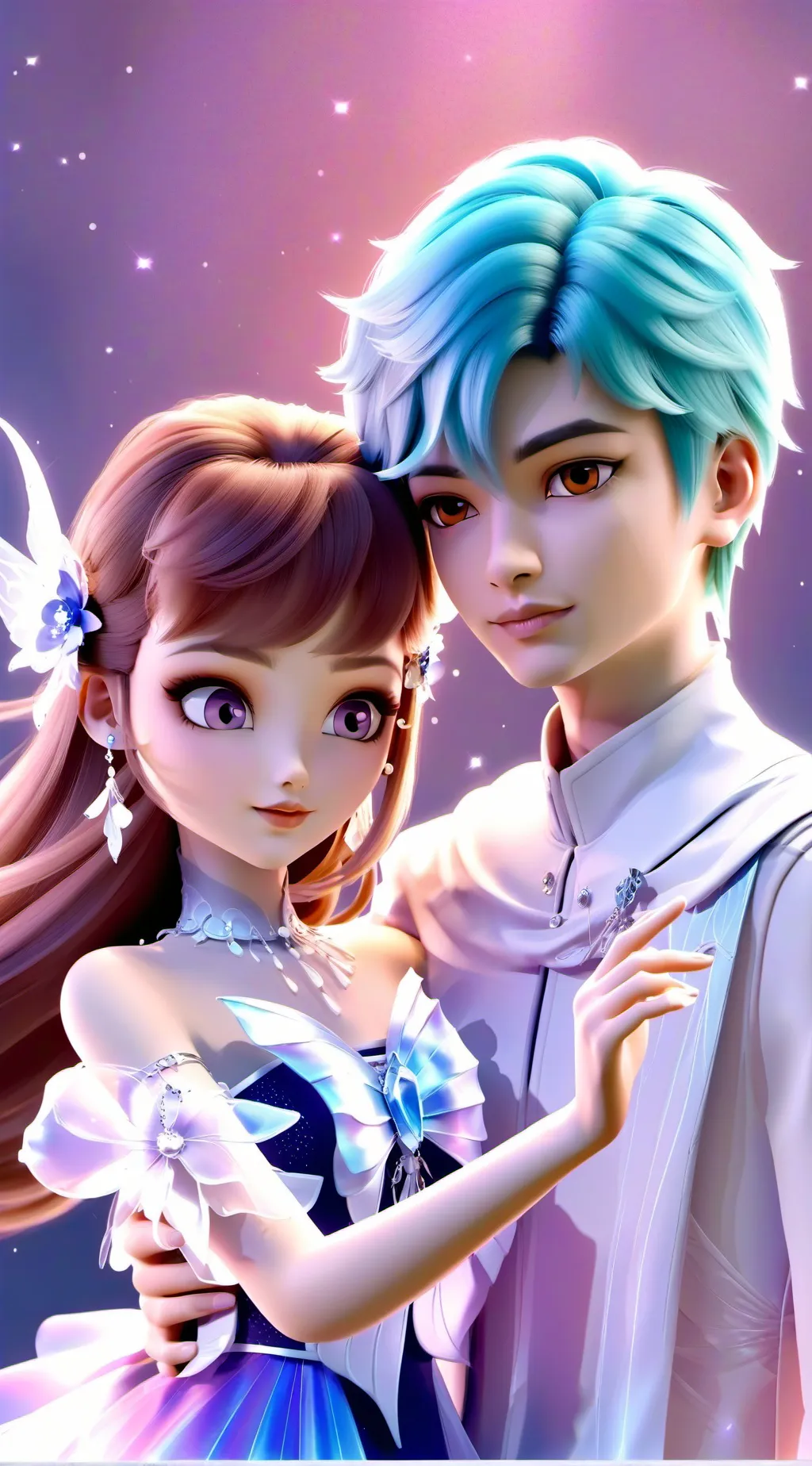 ai character: Katie & Glichless background