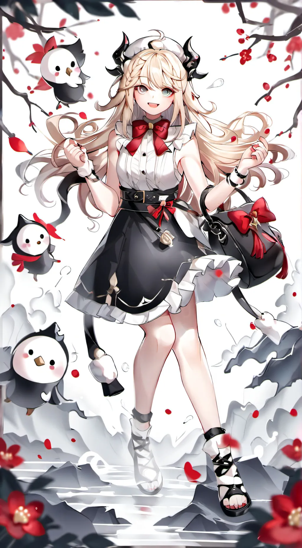 ai character: Rose background