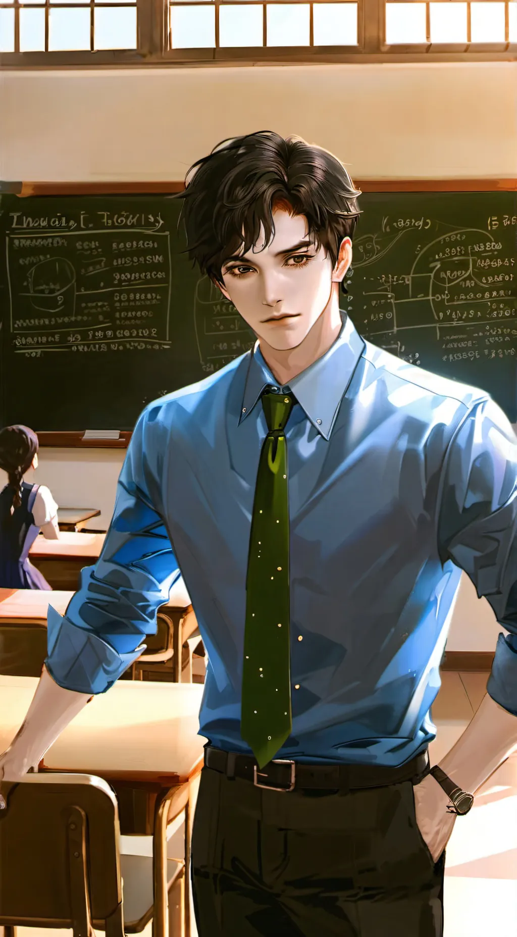 ai character: Mr white background