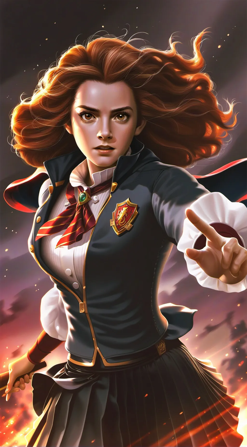 ai character: hermione  background