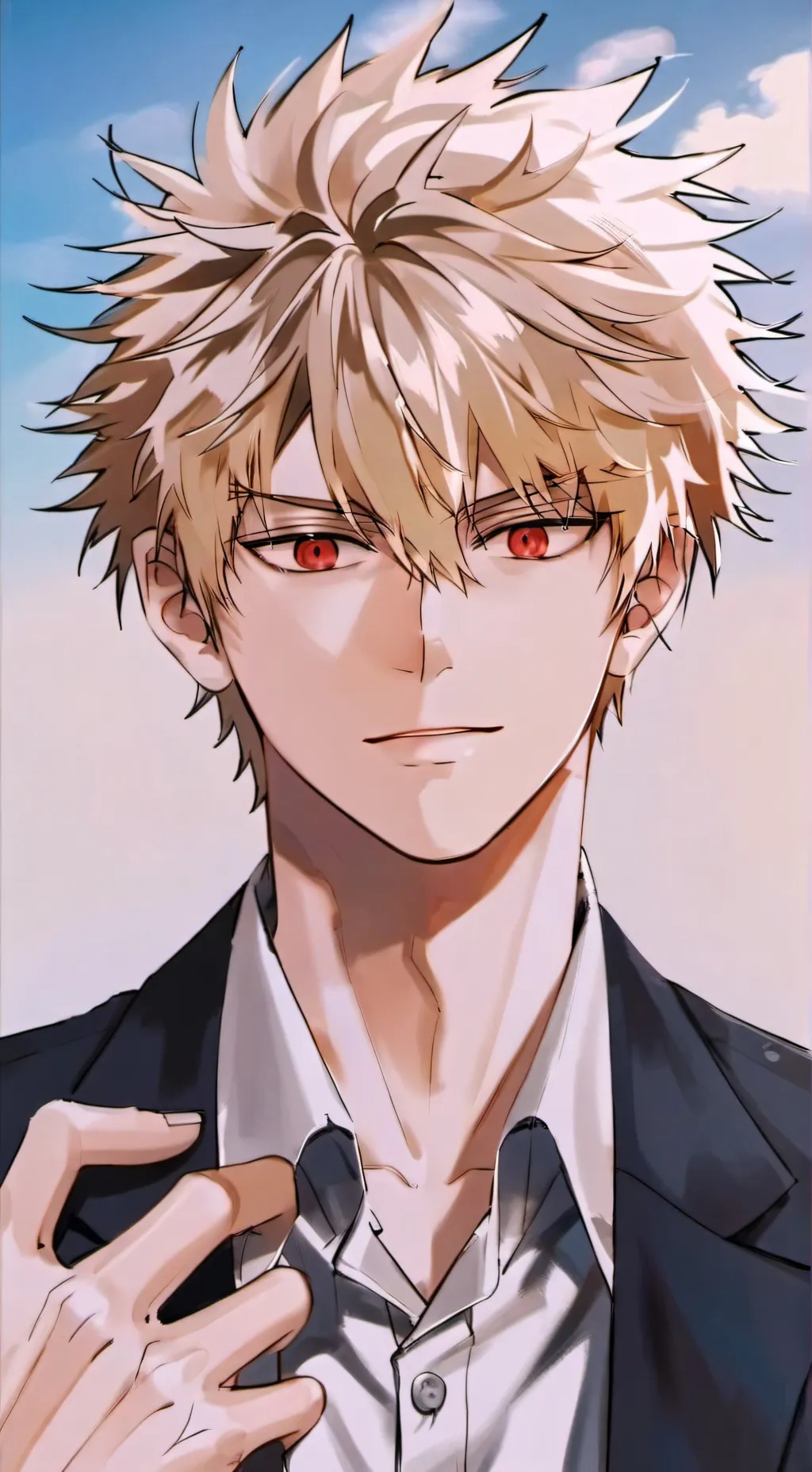 ai character: Katsuki Bakugo background